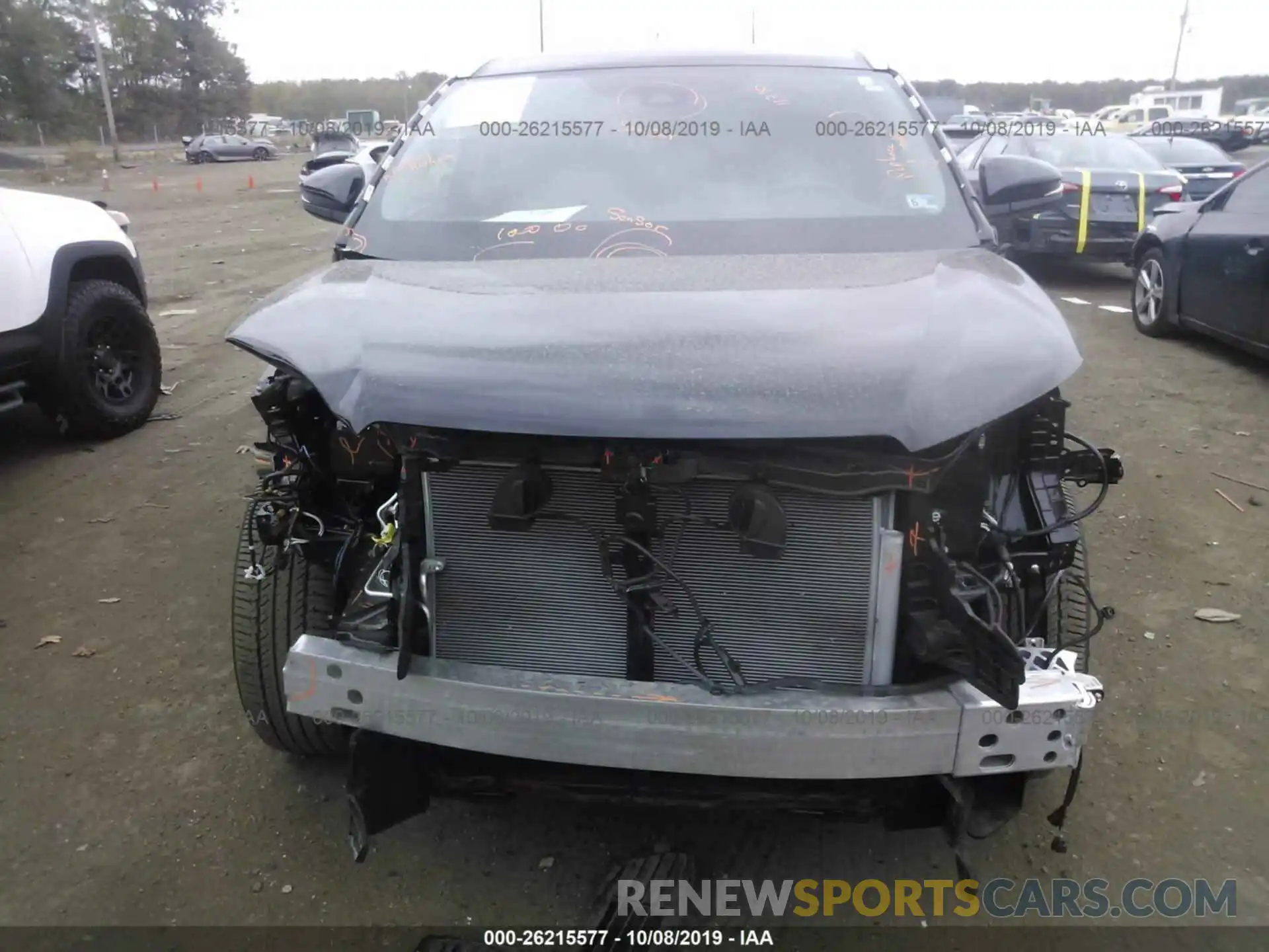 6 Photograph of a damaged car 5TDJZRFH3KS992954 TOYOTA HIGHLANDER 2019