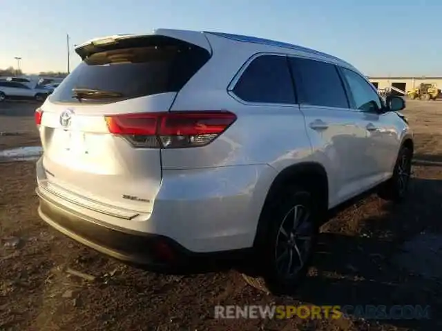 4 Photograph of a damaged car 5TDJZRFH3KS996471 TOYOTA HIGHLANDER 2019