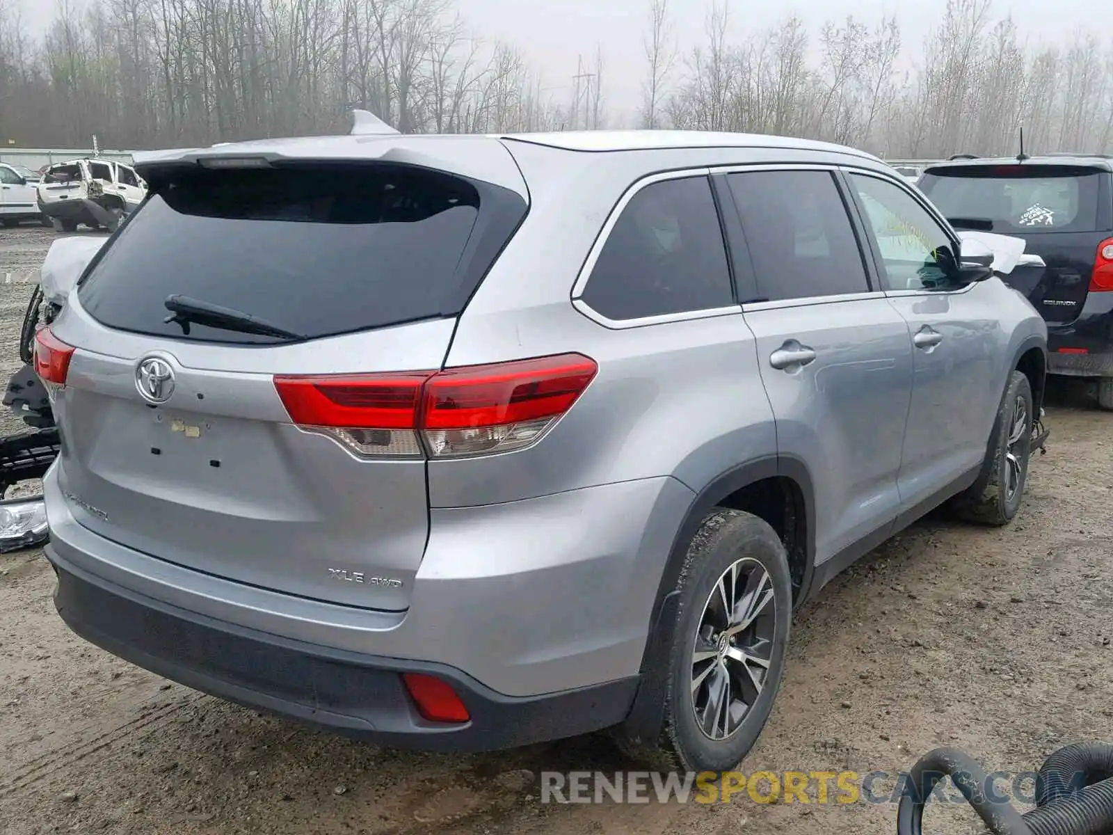 4 Фотография поврежденного автомобиля 5TDJZRFH4KS565010 TOYOTA HIGHLANDER 2019