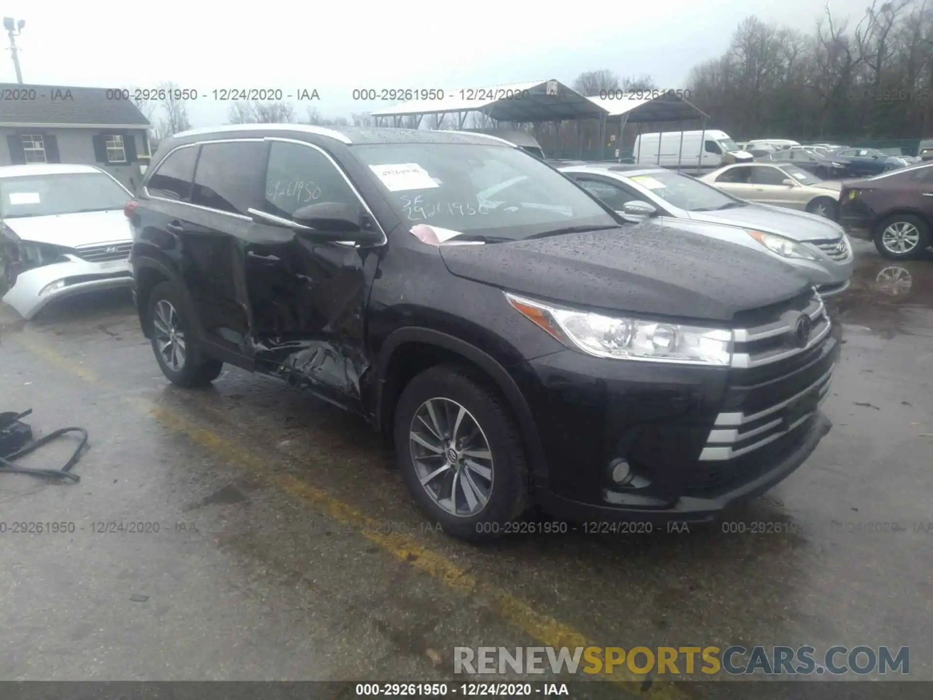 1 Photograph of a damaged car 5TDJZRFH4KS571471 TOYOTA HIGHLANDER 2019