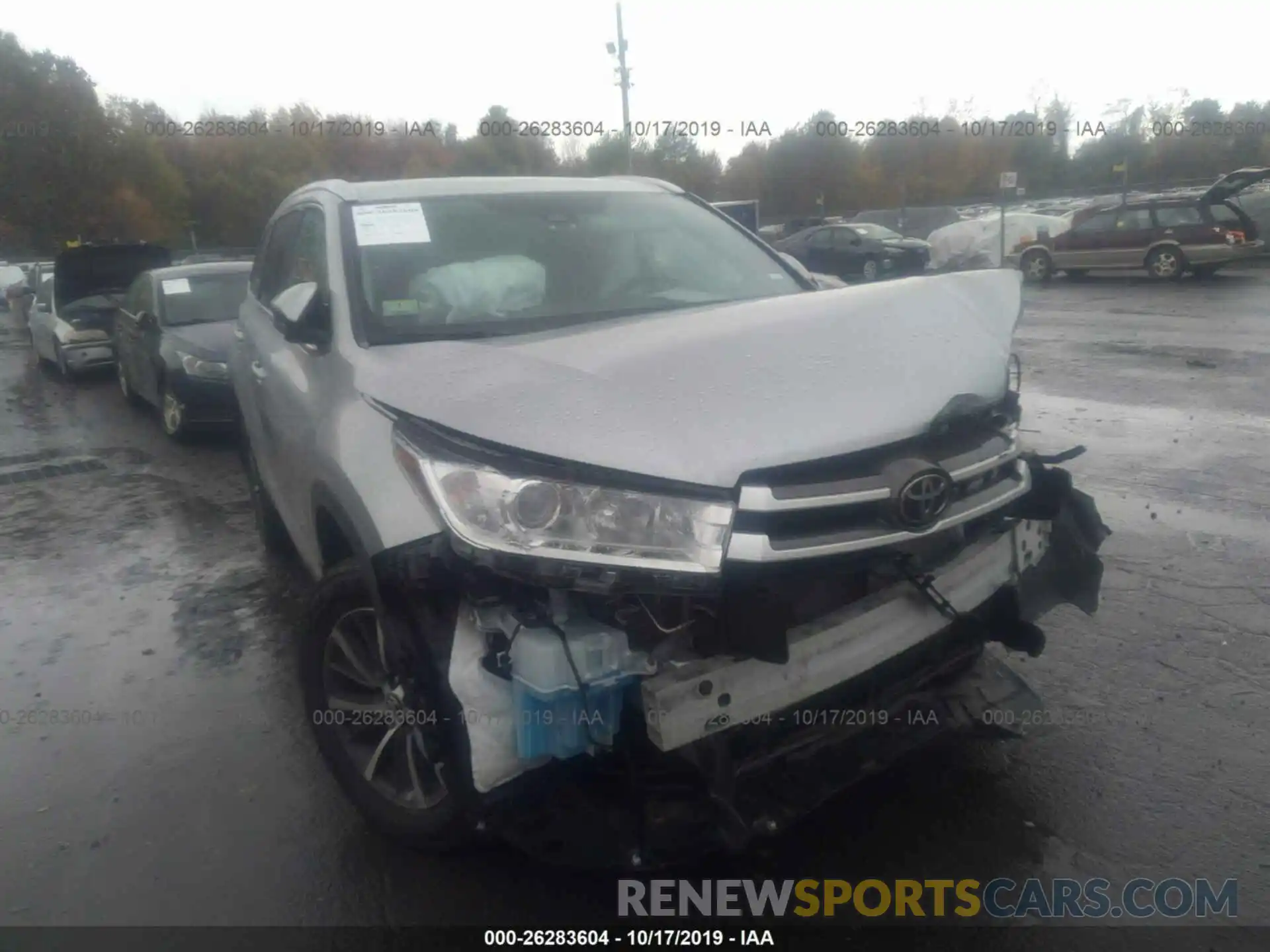 6 Photograph of a damaged car 5TDJZRFH4KS578176 TOYOTA HIGHLANDER 2019