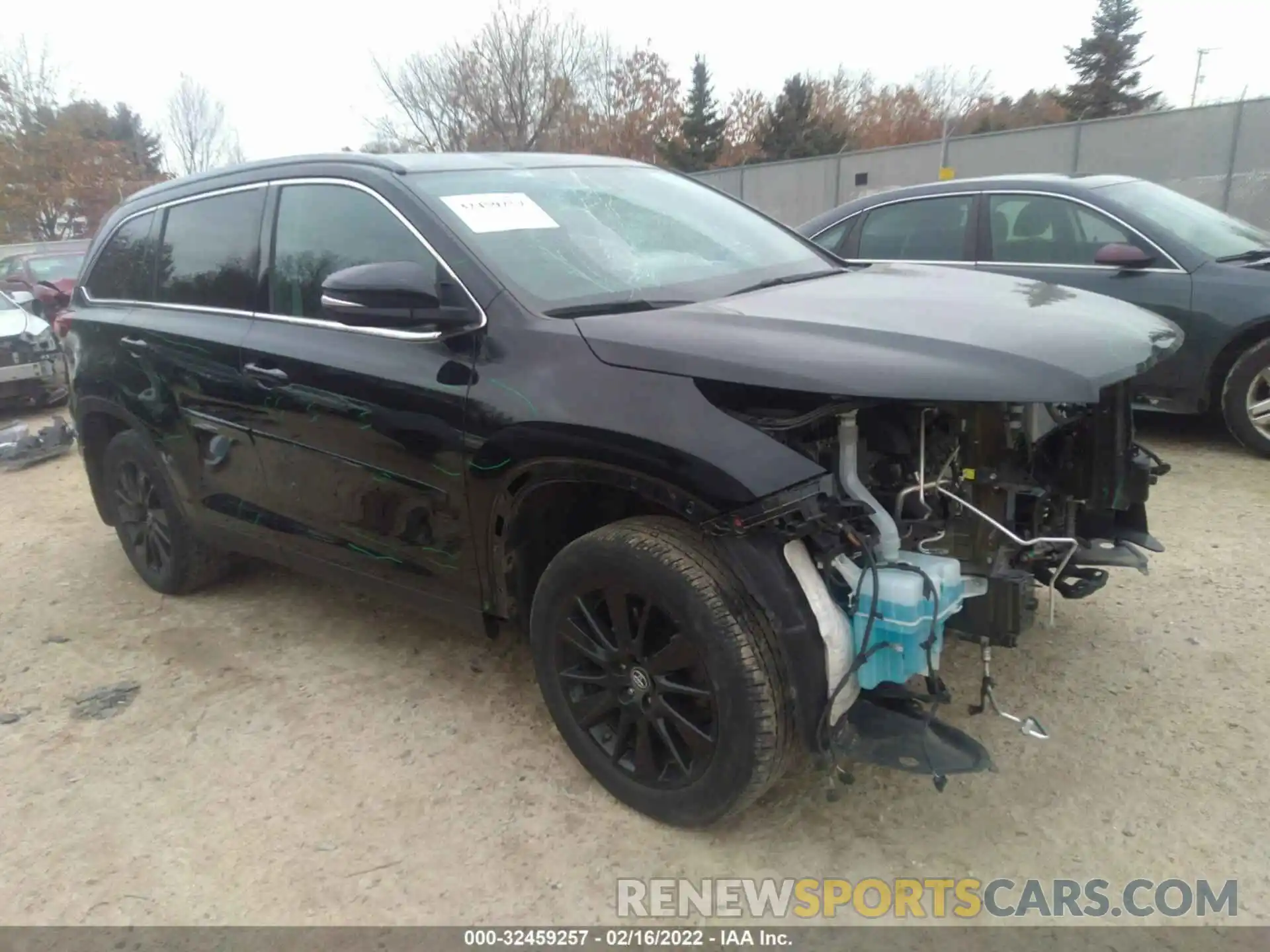 1 Photograph of a damaged car 5TDJZRFH4KS580042 TOYOTA HIGHLANDER 2019