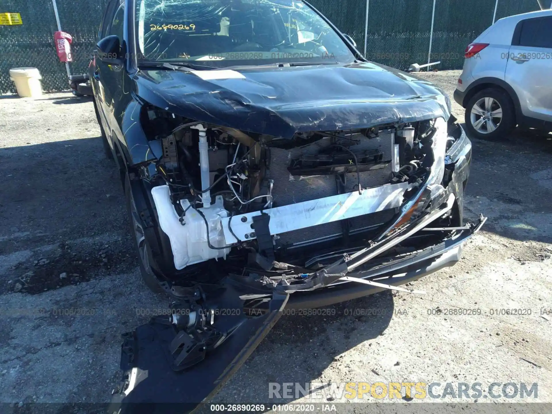 6 Photograph of a damaged car 5TDJZRFH4KS588190 TOYOTA HIGHLANDER 2019