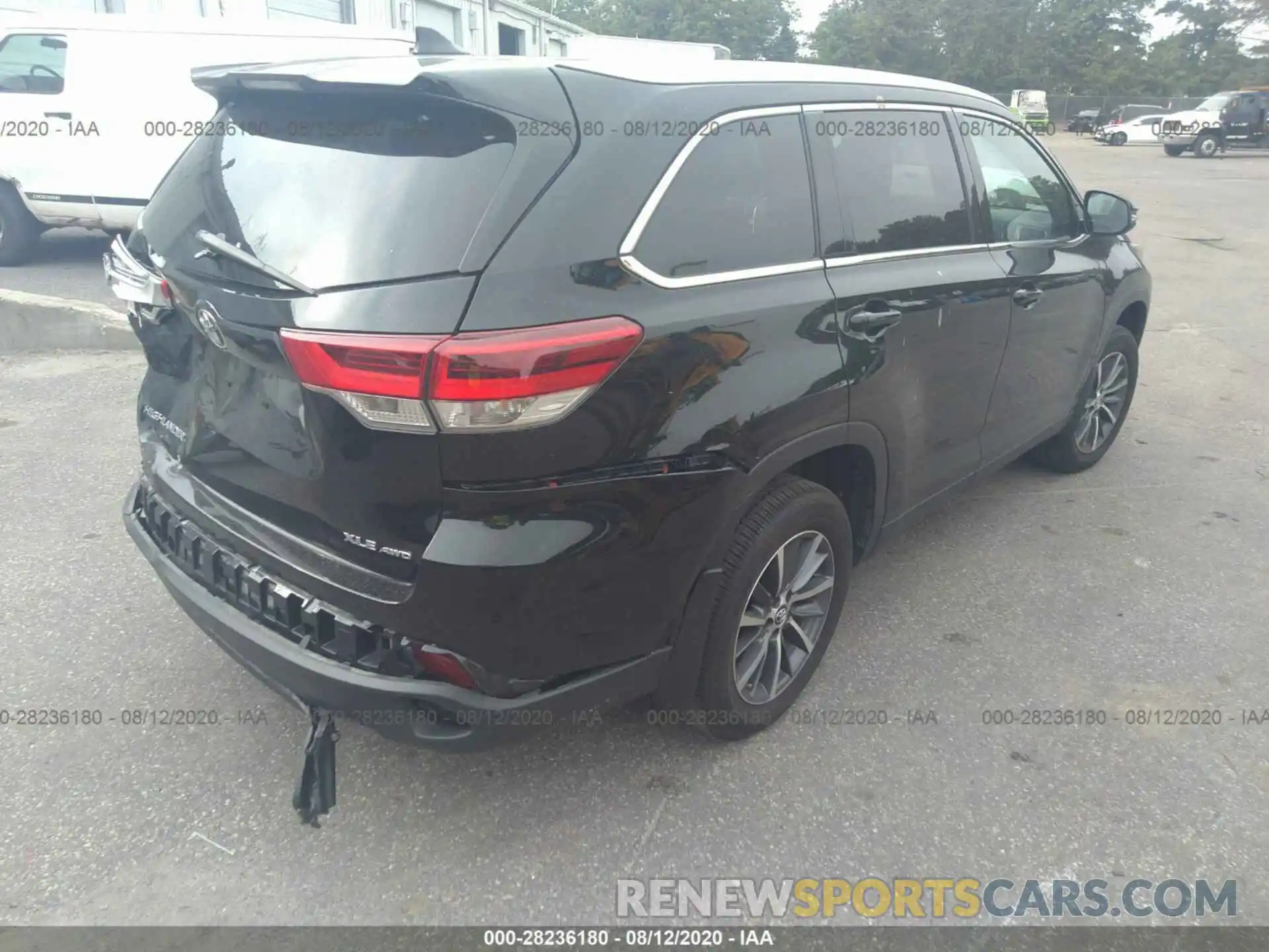 4 Фотография поврежденного автомобиля 5TDJZRFH4KS589646 TOYOTA HIGHLANDER 2019