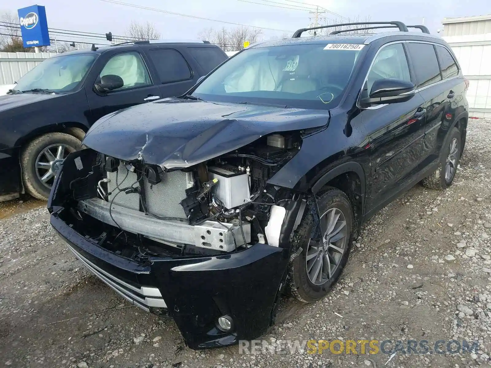 2 Фотография поврежденного автомобиля 5TDJZRFH4KS596936 TOYOTA HIGHLANDER 2019