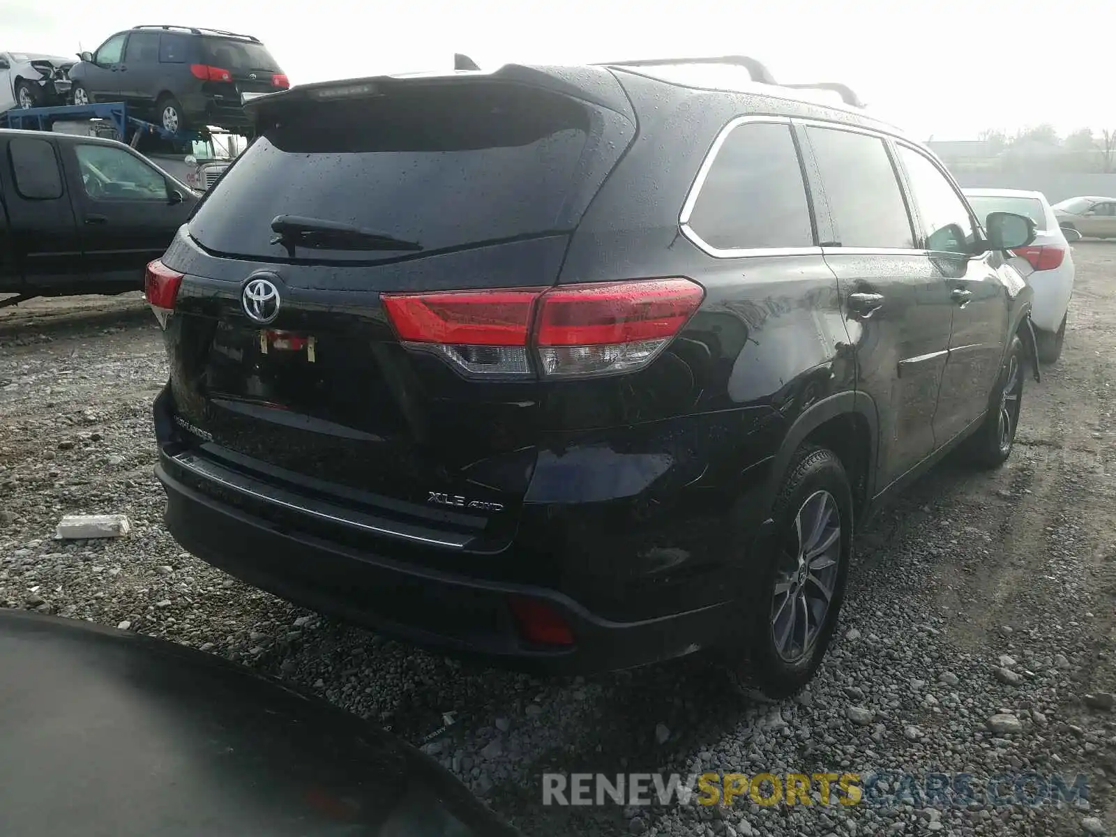 4 Фотография поврежденного автомобиля 5TDJZRFH4KS596936 TOYOTA HIGHLANDER 2019