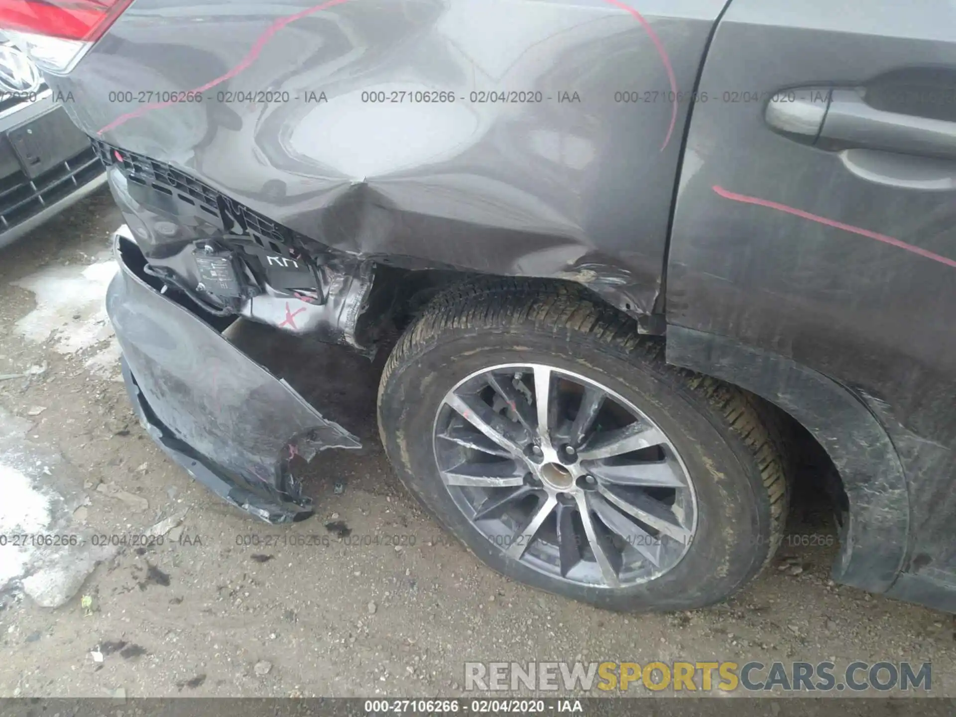 6 Photograph of a damaged car 5TDJZRFH4KS606557 TOYOTA HIGHLANDER 2019