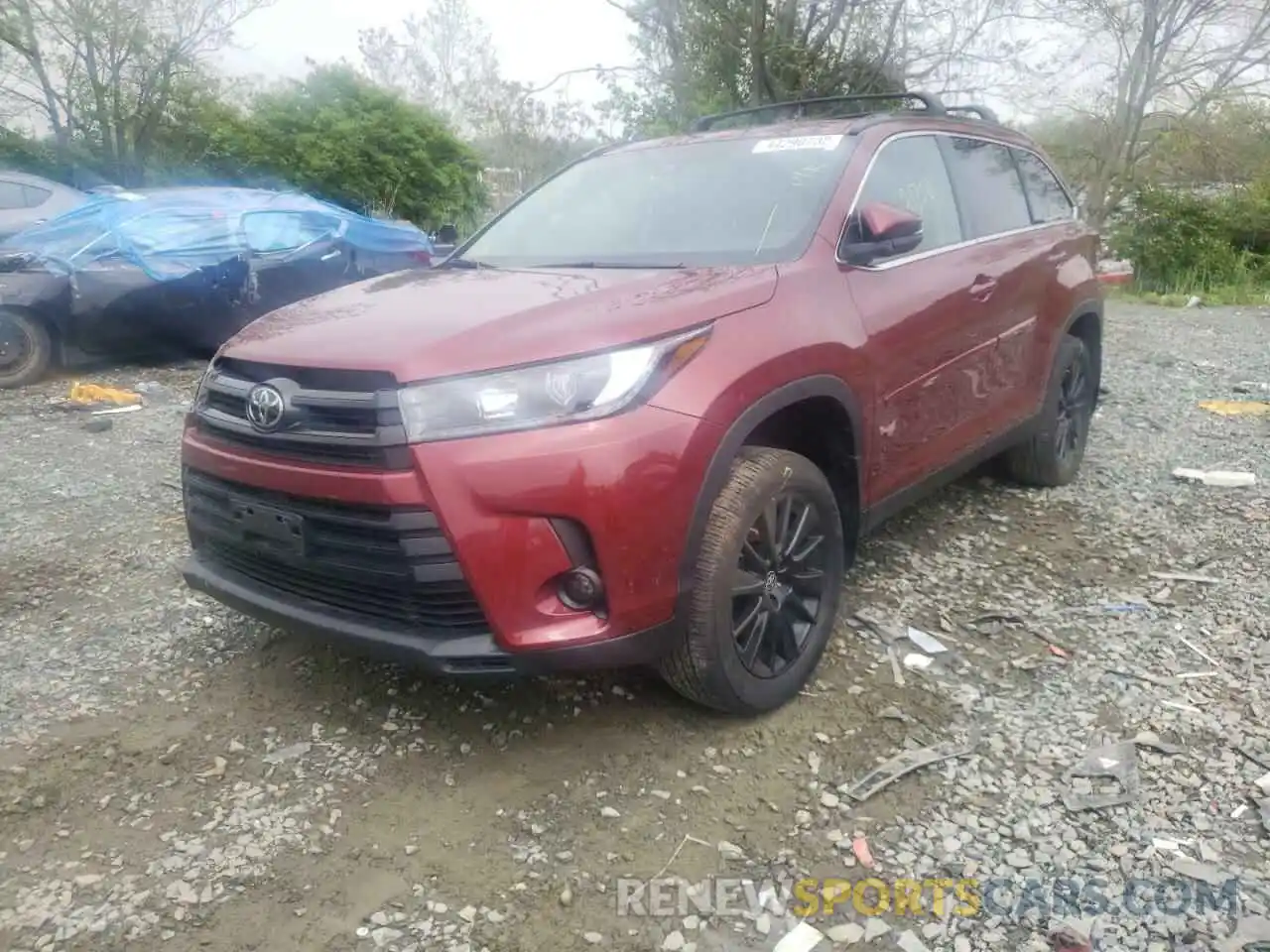 2 Фотография поврежденного автомобиля 5TDJZRFH4KS626825 TOYOTA HIGHLANDER 2019