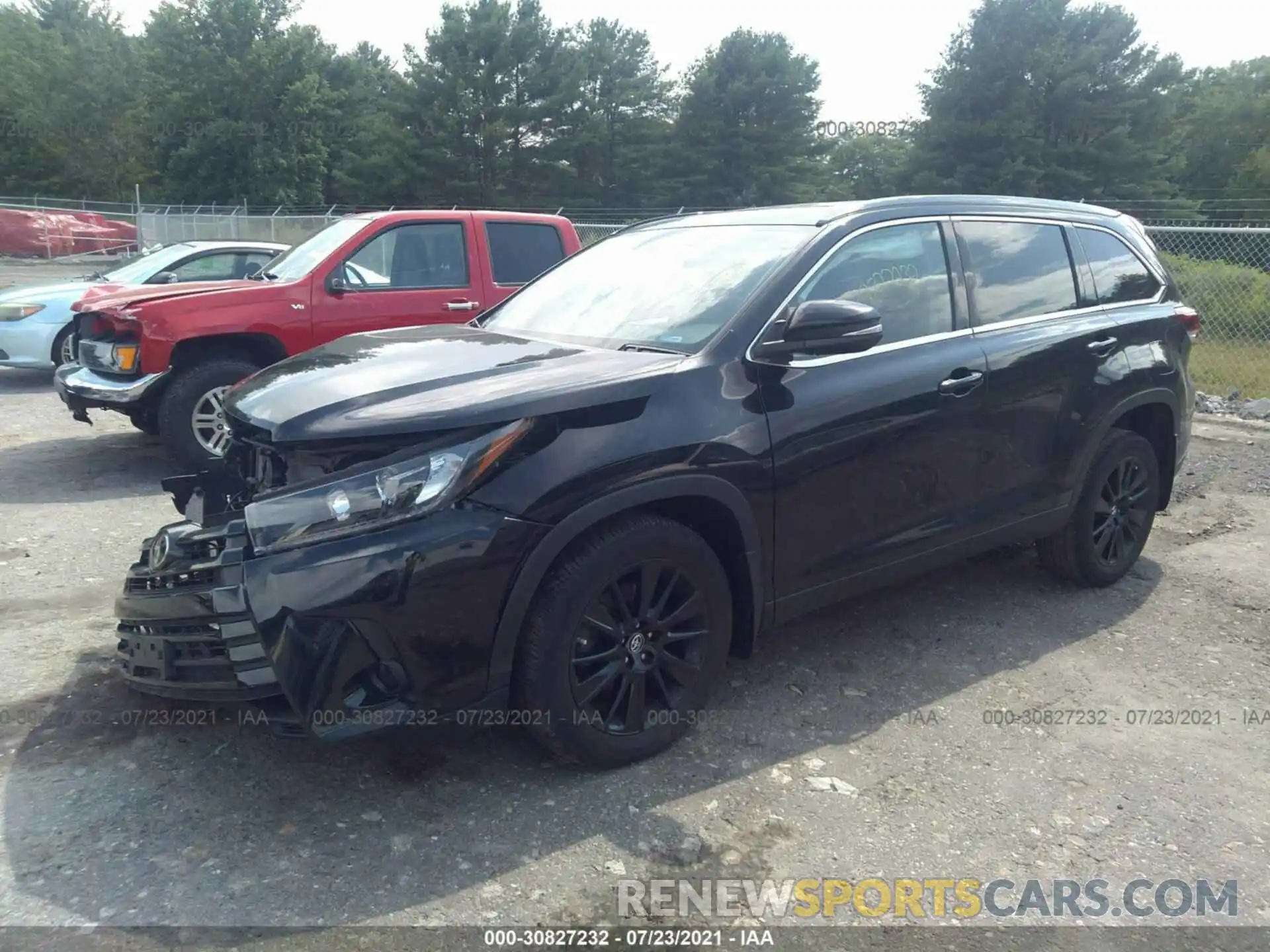 2 Photograph of a damaged car 5TDJZRFH4KS731168 TOYOTA HIGHLANDER 2019