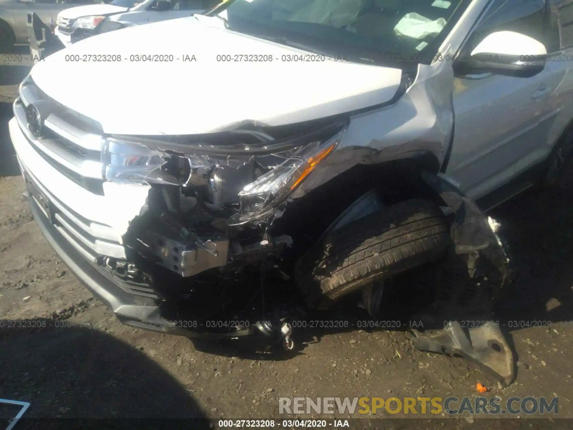 6 Photograph of a damaged car 5TDJZRFH4KS917745 TOYOTA HIGHLANDER 2019