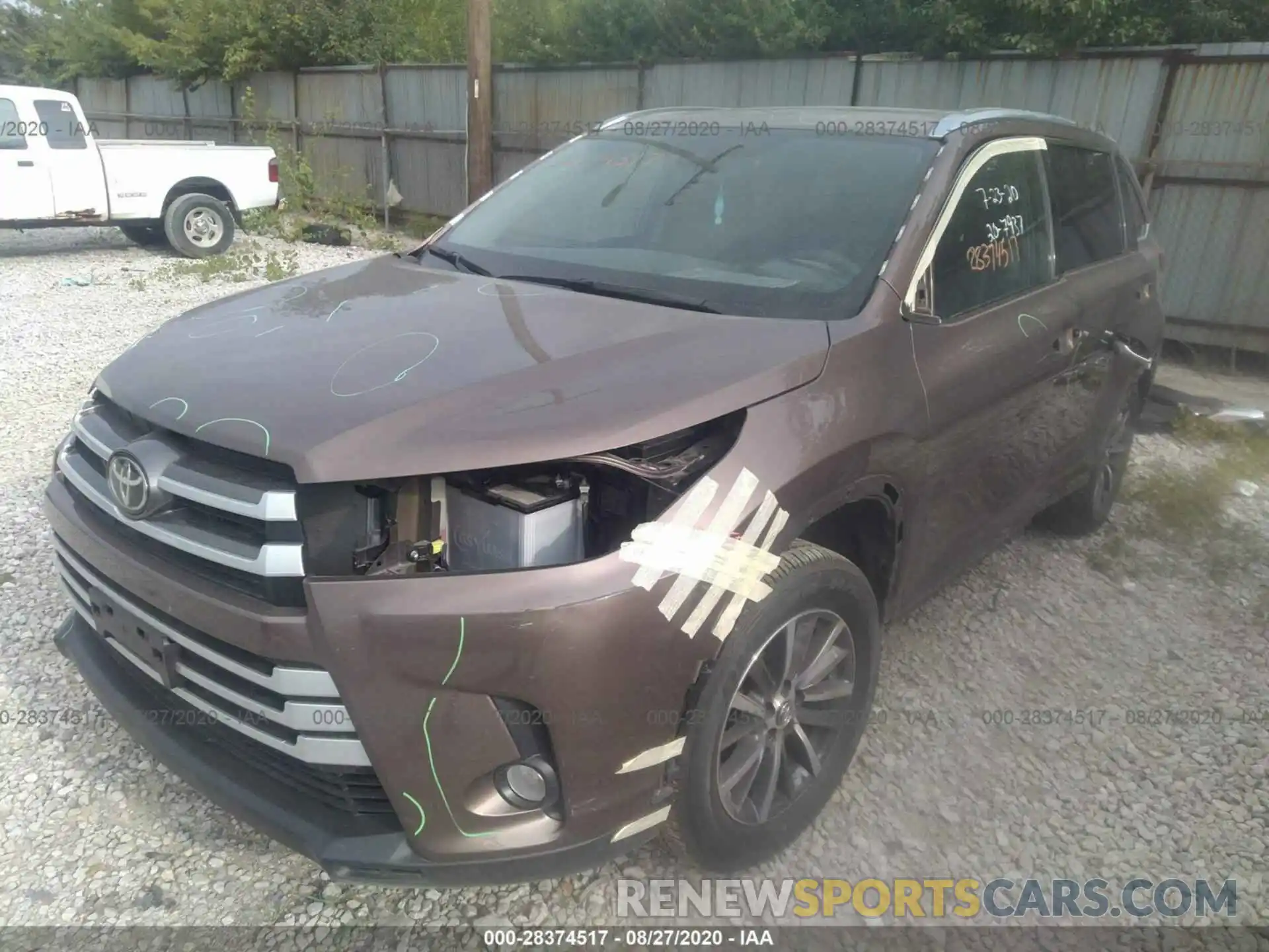 6 Photograph of a damaged car 5TDJZRFH4KS988055 TOYOTA HIGHLANDER 2019