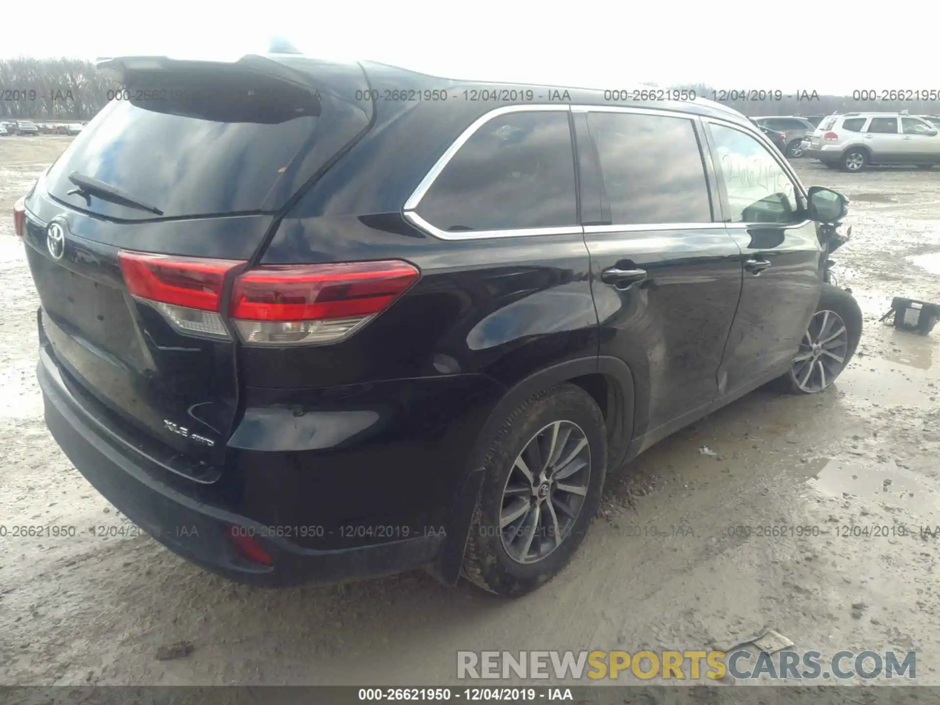 4 Фотография поврежденного автомобиля 5TDJZRFH5KS584987 TOYOTA HIGHLANDER 2019