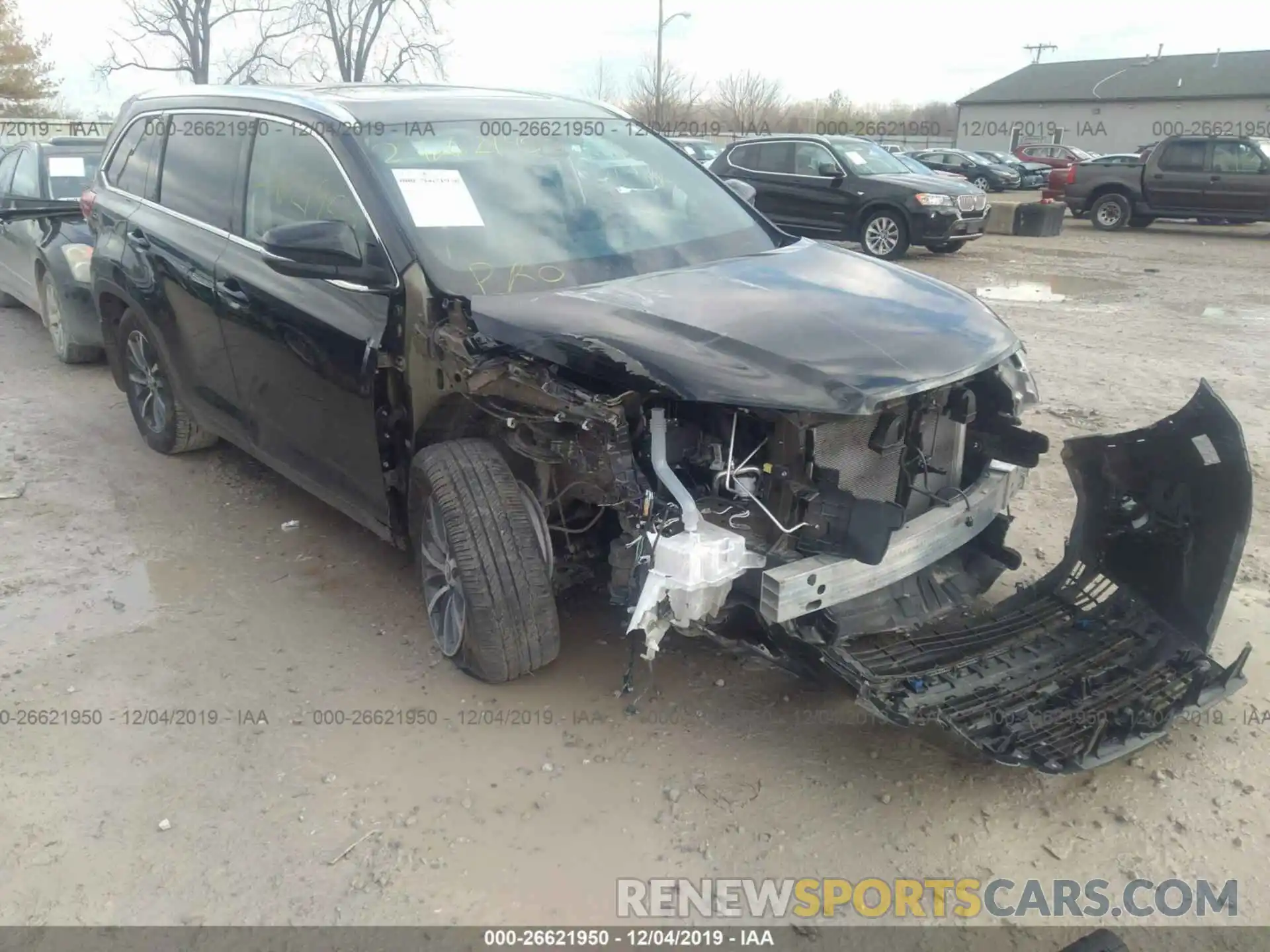 6 Photograph of a damaged car 5TDJZRFH5KS584987 TOYOTA HIGHLANDER 2019