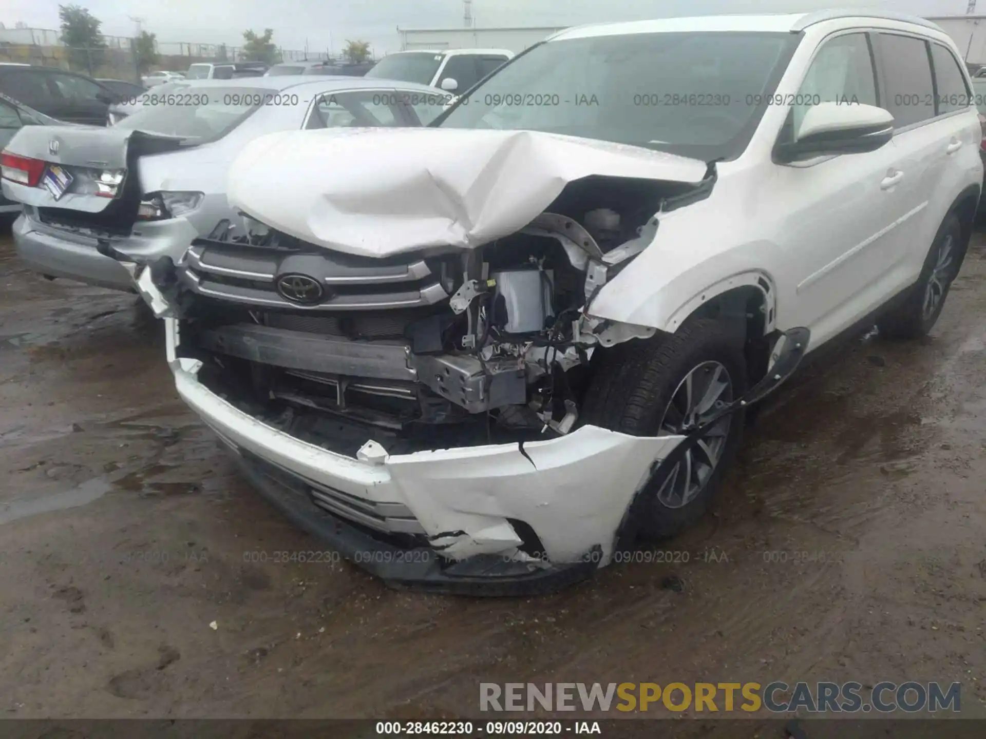 6 Фотография поврежденного автомобиля 5TDJZRFH5KS593298 TOYOTA HIGHLANDER 2019