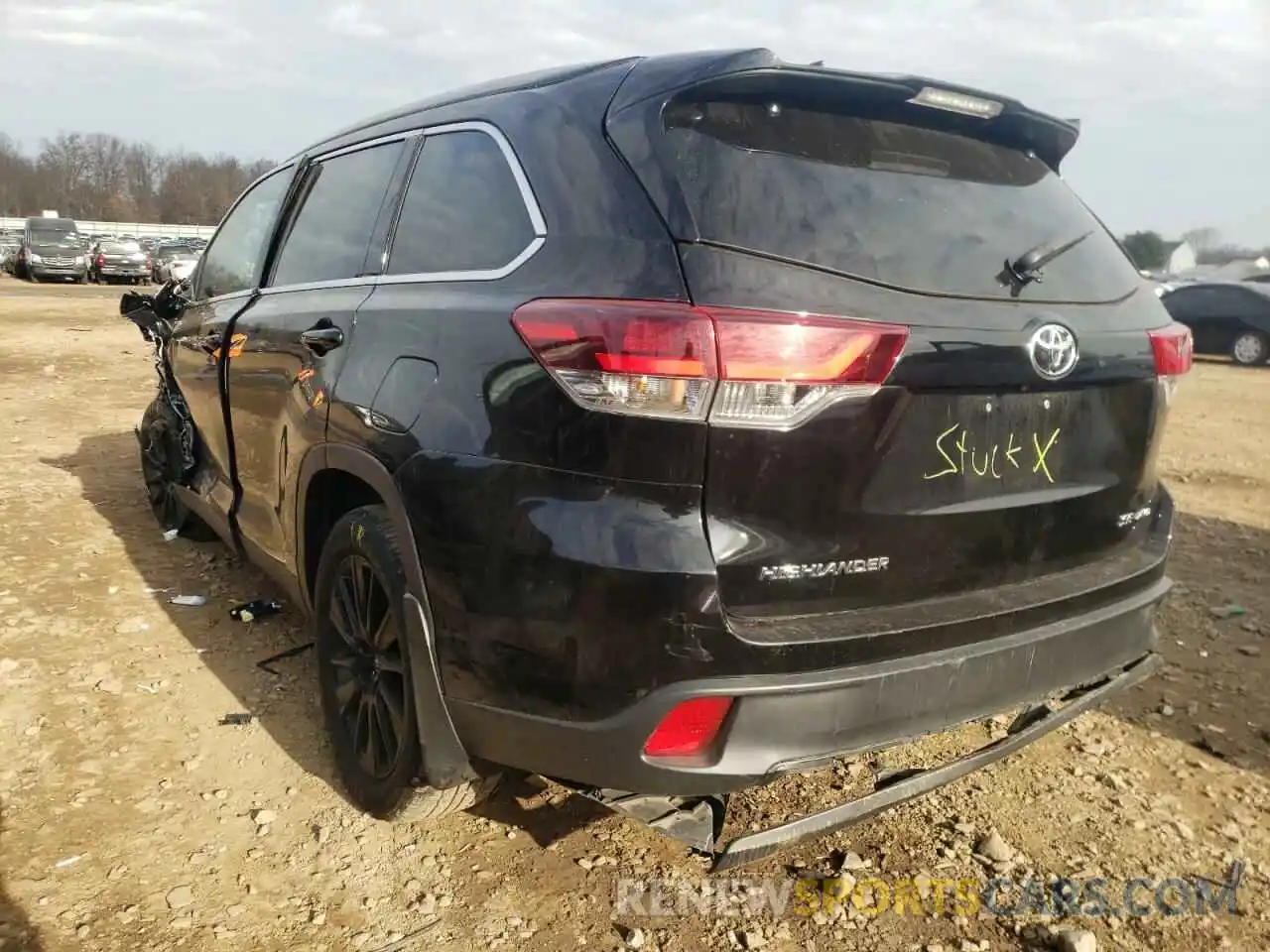 3 Фотография поврежденного автомобиля 5TDJZRFH5KS600377 TOYOTA HIGHLANDER 2019