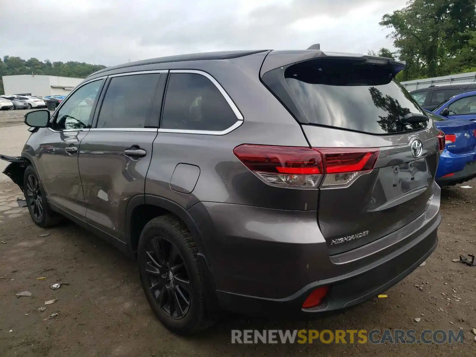 3 Фотография поврежденного автомобиля 5TDJZRFH5KS605997 TOYOTA HIGHLANDER 2019