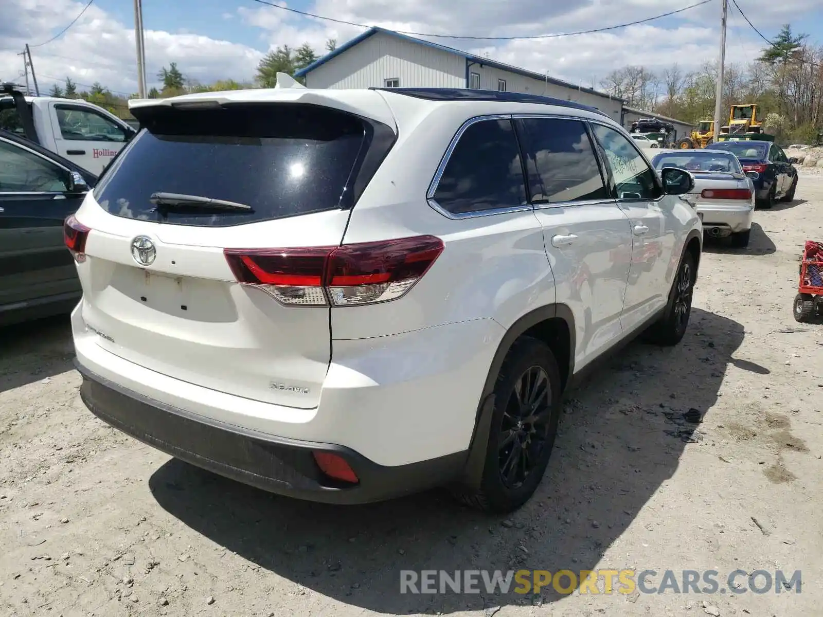 4 Фотография поврежденного автомобиля 5TDJZRFH5KS609273 TOYOTA HIGHLANDER 2019