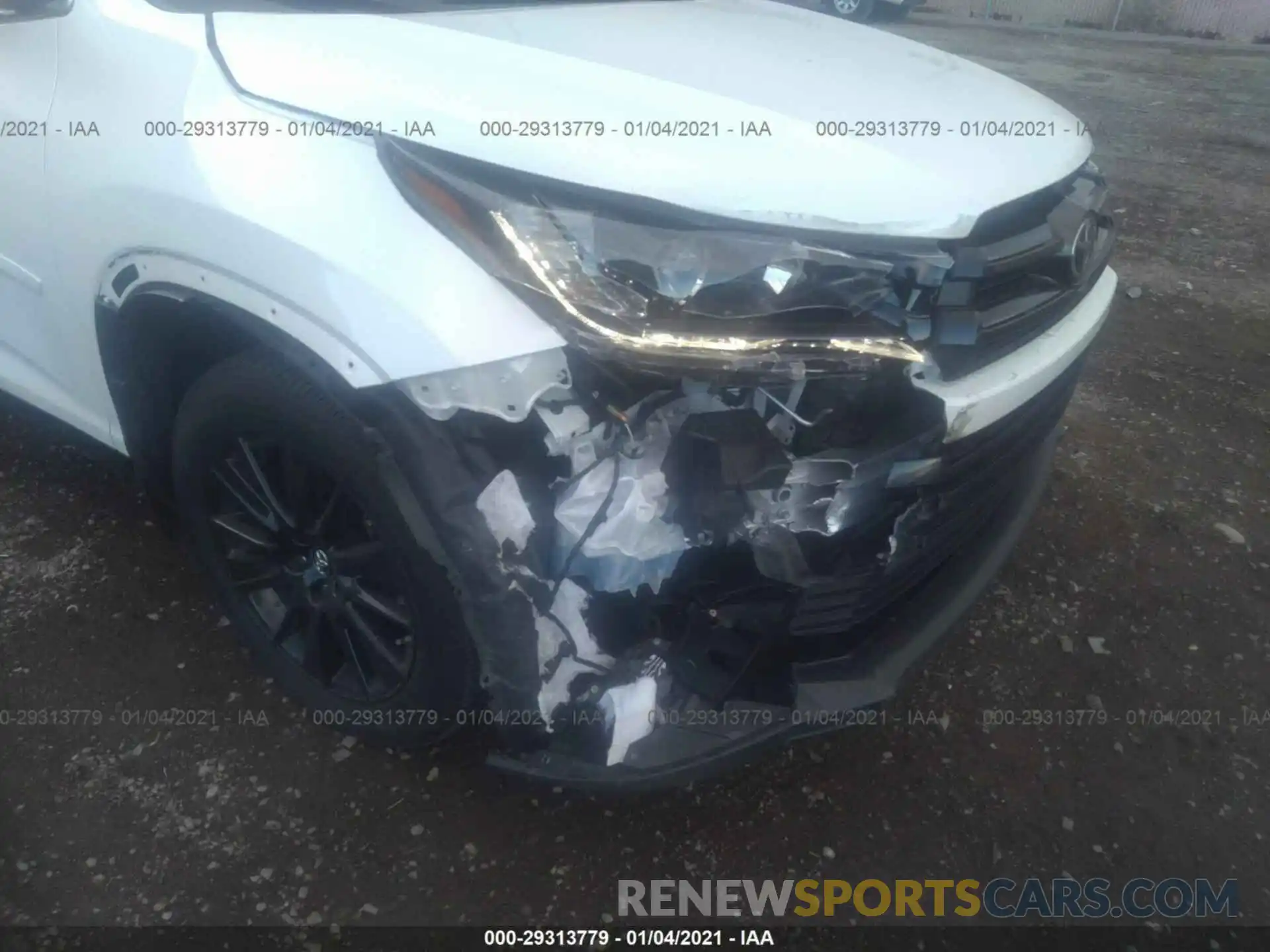 6 Photograph of a damaged car 5TDJZRFH5KS624842 TOYOTA HIGHLANDER 2019