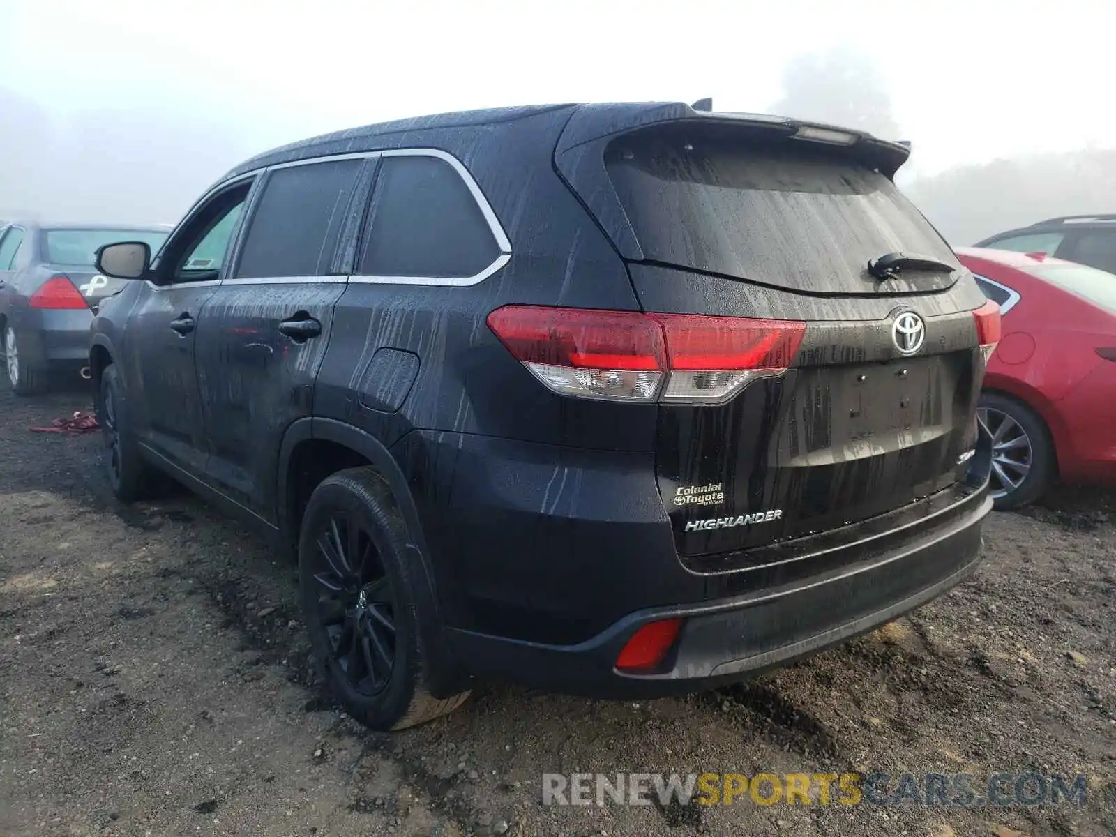 3 Фотография поврежденного автомобиля 5TDJZRFH5KS703511 TOYOTA HIGHLANDER 2019