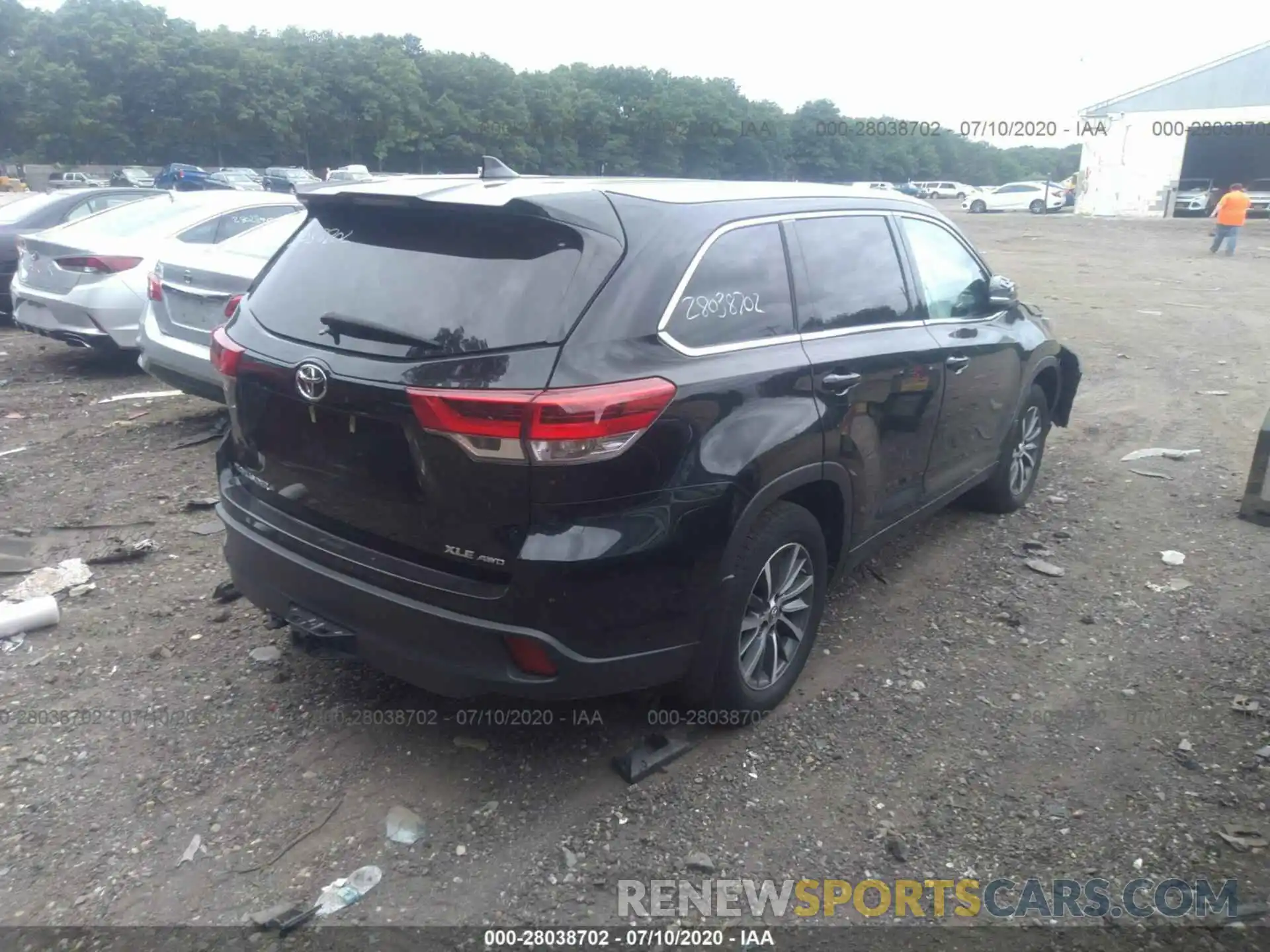 4 Фотография поврежденного автомобиля 5TDJZRFH5KS919469 TOYOTA HIGHLANDER 2019