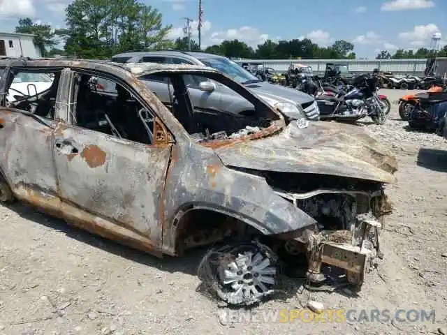 9 Photograph of a damaged car 5TDJZRFH5KS952486 TOYOTA HIGHLANDER 2019