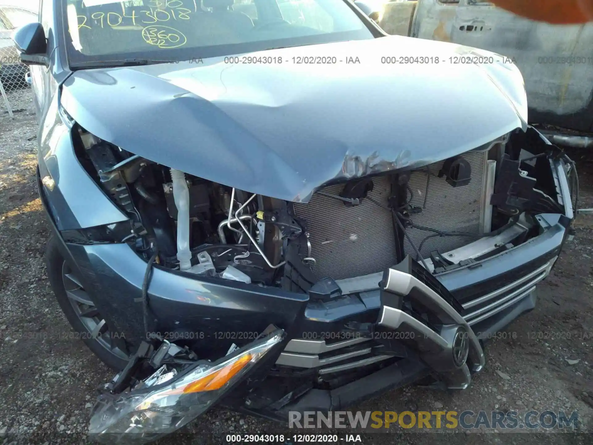 6 Photograph of a damaged car 5TDJZRFH5KS974150 TOYOTA HIGHLANDER 2019