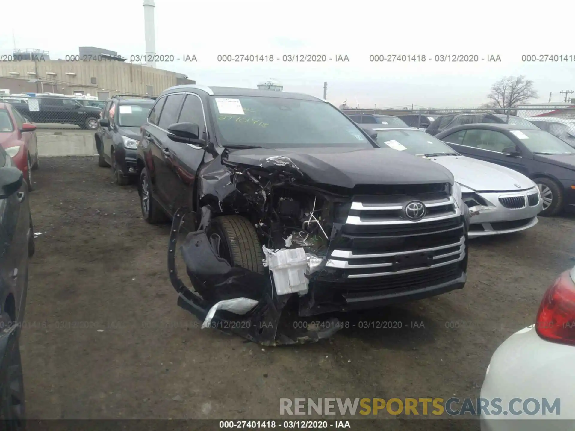 6 Photograph of a damaged car 5TDJZRFH6KS570032 TOYOTA HIGHLANDER 2019