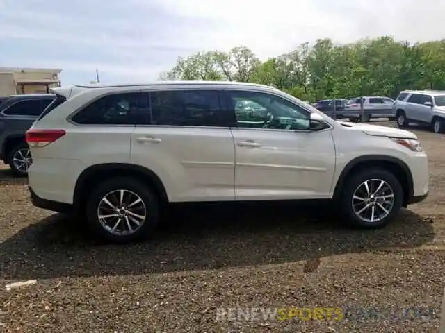 4 Photograph of a damaged car 5TDJZRFH6KS573528 TOYOTA HIGHLANDER 2019