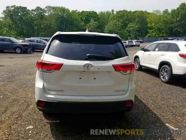 9 Photograph of a damaged car 5TDJZRFH6KS573528 TOYOTA HIGHLANDER 2019