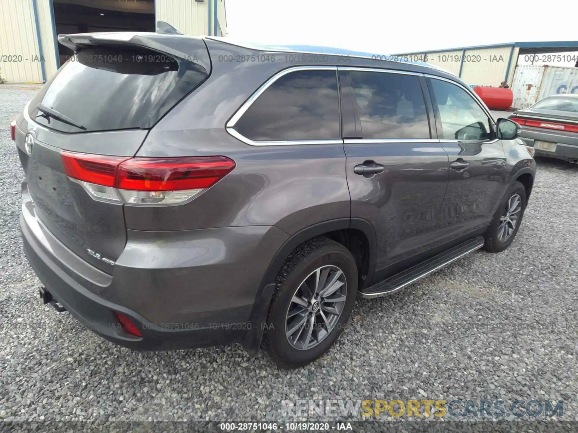 4 Фотография поврежденного автомобиля 5TDJZRFH6KS577689 TOYOTA HIGHLANDER 2019