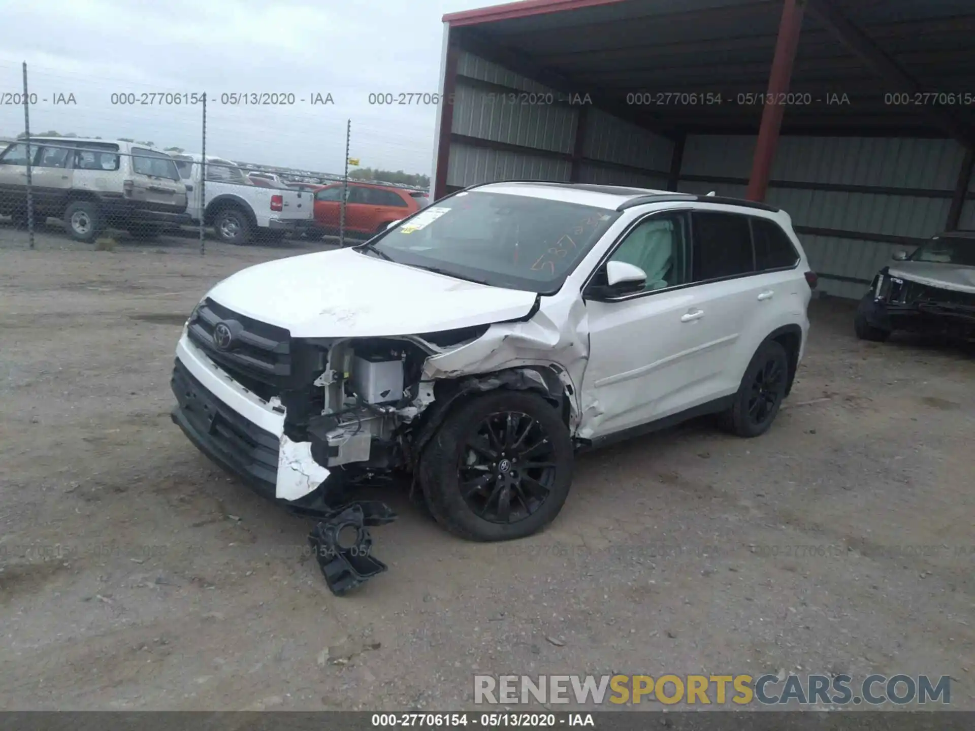 2 Photograph of a damaged car 5TDJZRFH6KS578714 TOYOTA HIGHLANDER 2019