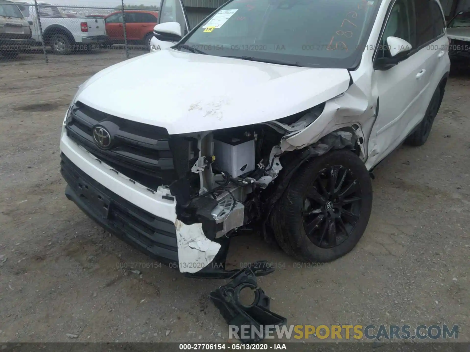 6 Фотография поврежденного автомобиля 5TDJZRFH6KS578714 TOYOTA HIGHLANDER 2019