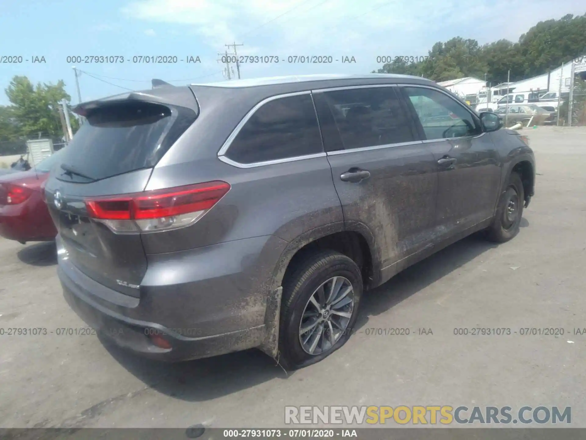 4 Фотография поврежденного автомобиля 5TDJZRFH6KS588613 TOYOTA HIGHLANDER 2019