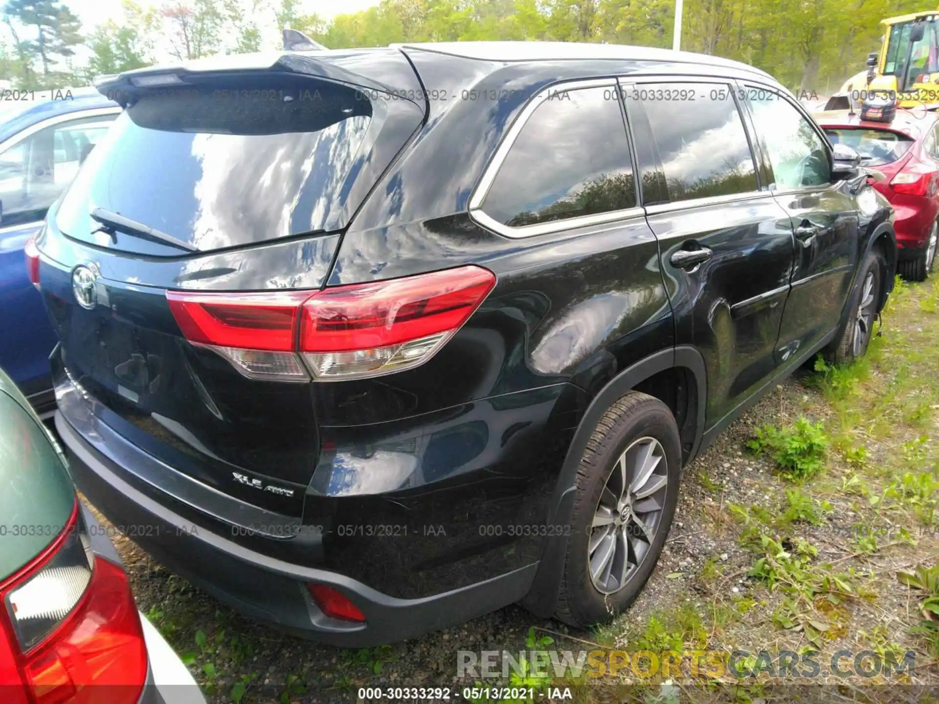 4 Фотография поврежденного автомобиля 5TDJZRFH6KS594203 TOYOTA HIGHLANDER 2019