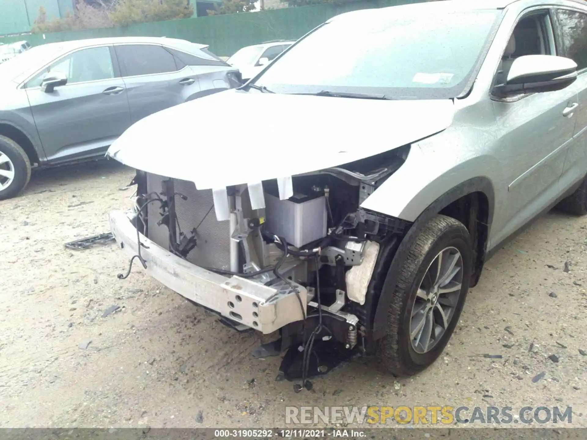 6 Фотография поврежденного автомобиля 5TDJZRFH6KS601280 TOYOTA HIGHLANDER 2019