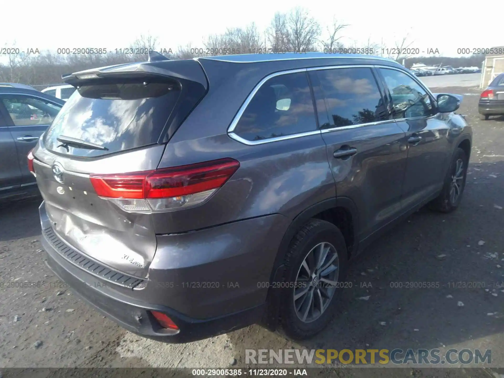 4 Фотография поврежденного автомобиля 5TDJZRFH6KS610898 TOYOTA HIGHLANDER 2019