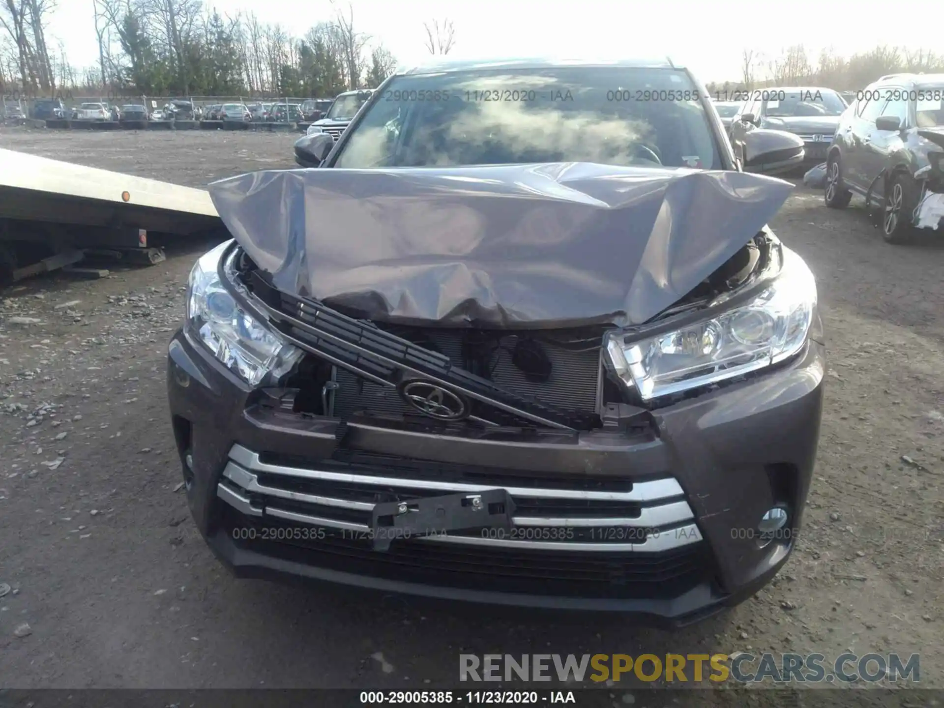 6 Photograph of a damaged car 5TDJZRFH6KS610898 TOYOTA HIGHLANDER 2019