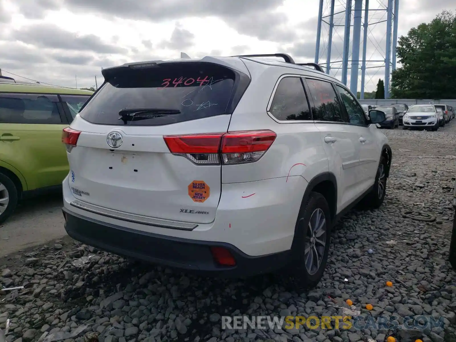 4 Фотография поврежденного автомобиля 5TDJZRFH6KS613946 TOYOTA HIGHLANDER 2019