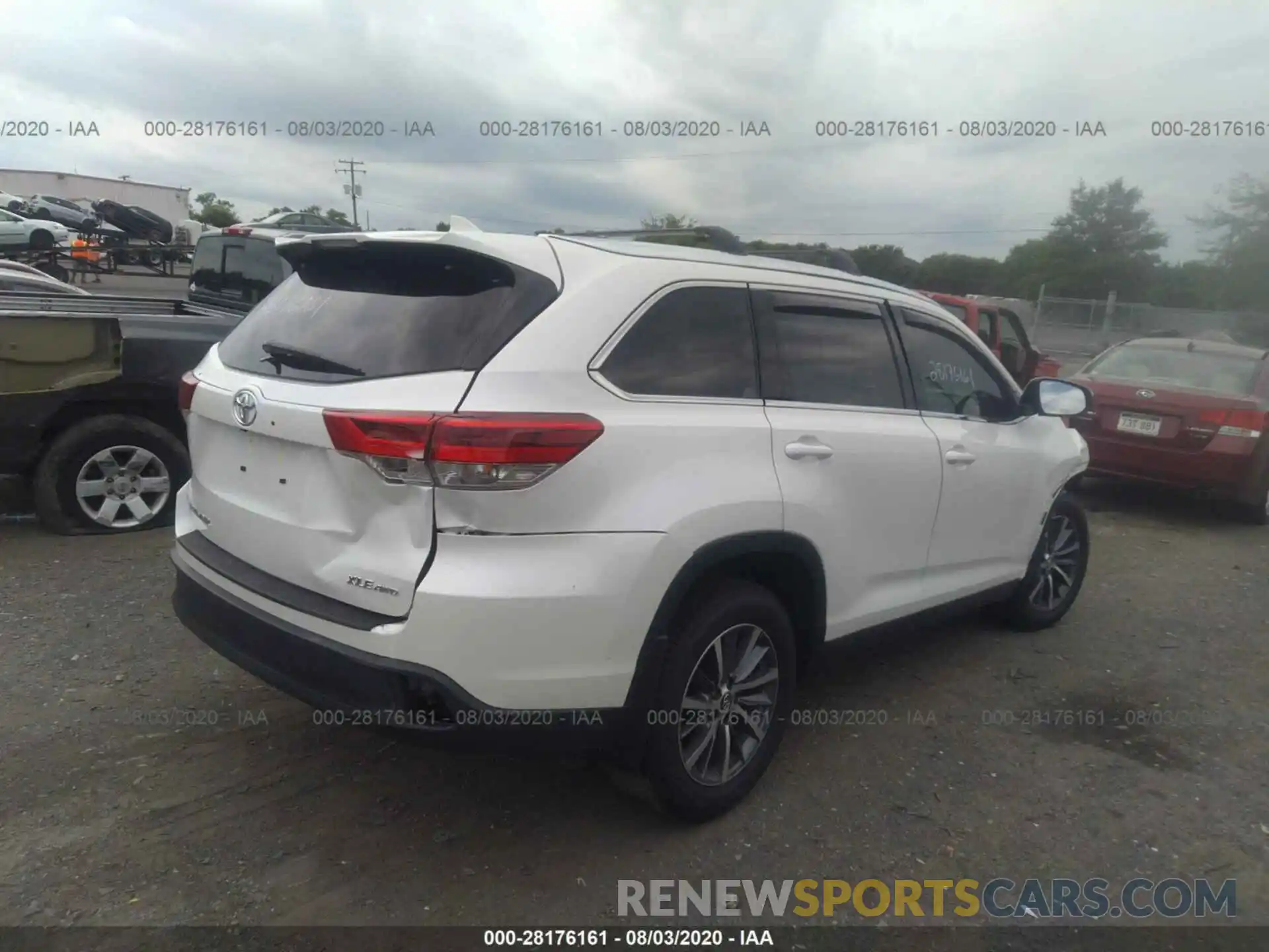 4 Фотография поврежденного автомобиля 5TDJZRFH6KS618371 TOYOTA HIGHLANDER 2019