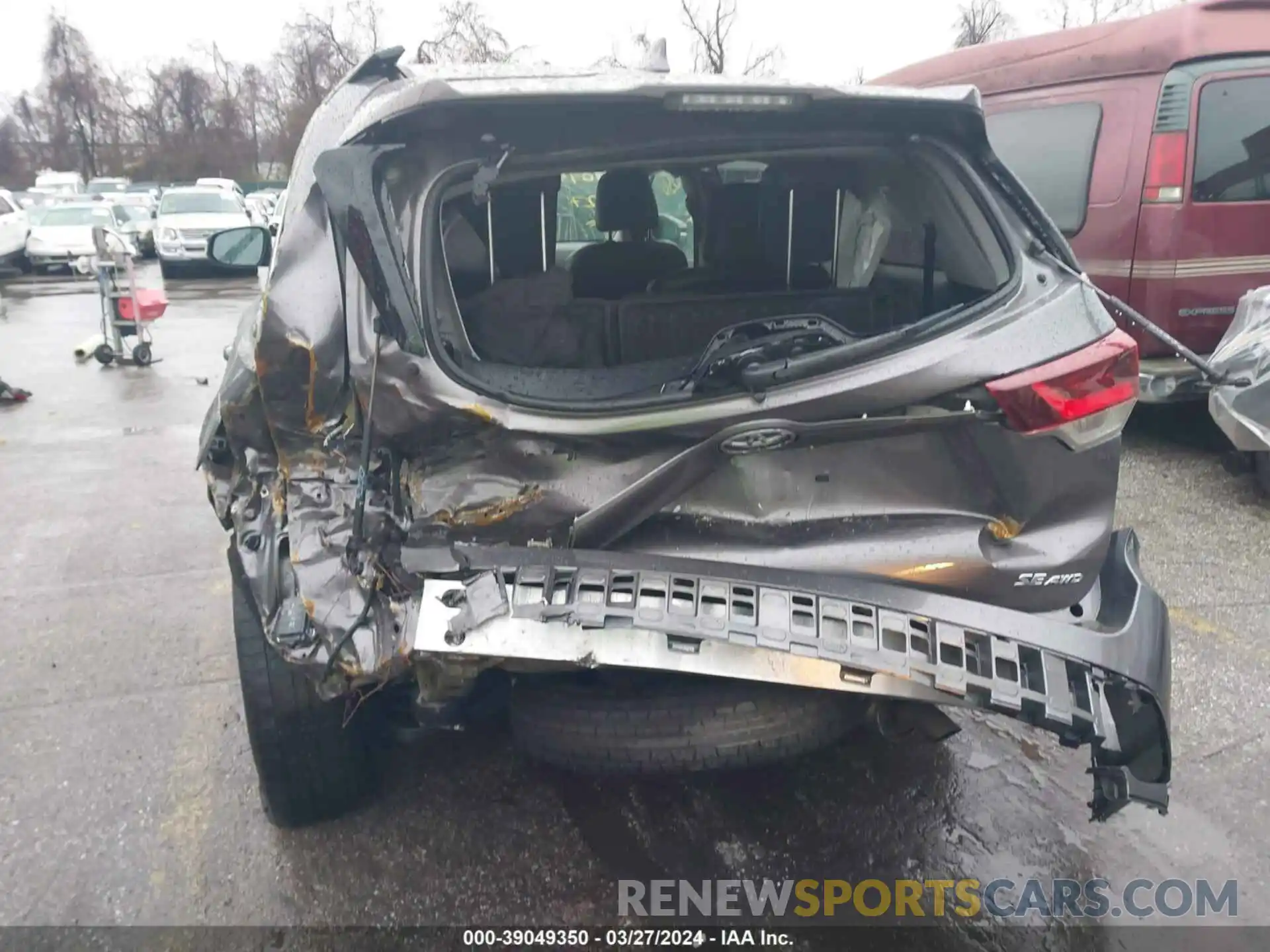 16 Photograph of a damaged car 5TDJZRFH6KS625286 TOYOTA HIGHLANDER 2019