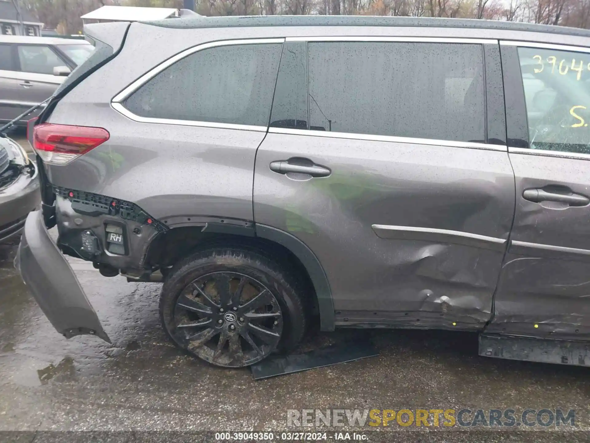 20 Photograph of a damaged car 5TDJZRFH6KS625286 TOYOTA HIGHLANDER 2019