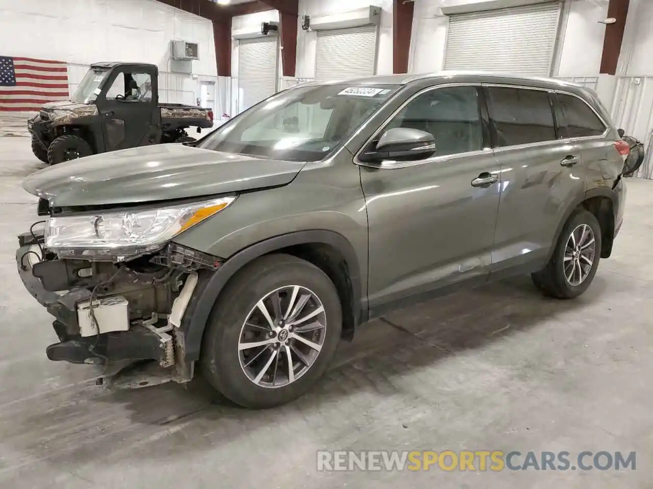 1 Photograph of a damaged car 5TDJZRFH6KS703159 TOYOTA HIGHLANDER 2019