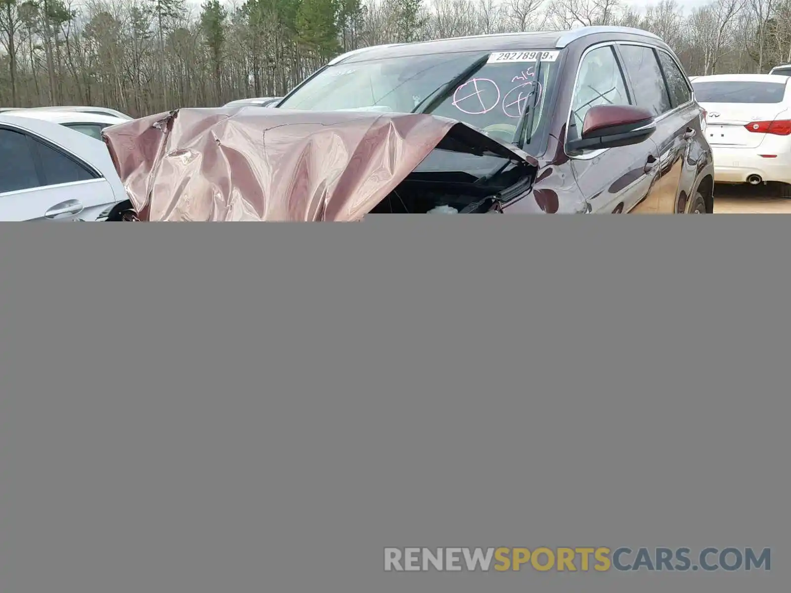 2 Photograph of a damaged car 5TDJZRFH6KS920789 TOYOTA HIGHLANDER 2019