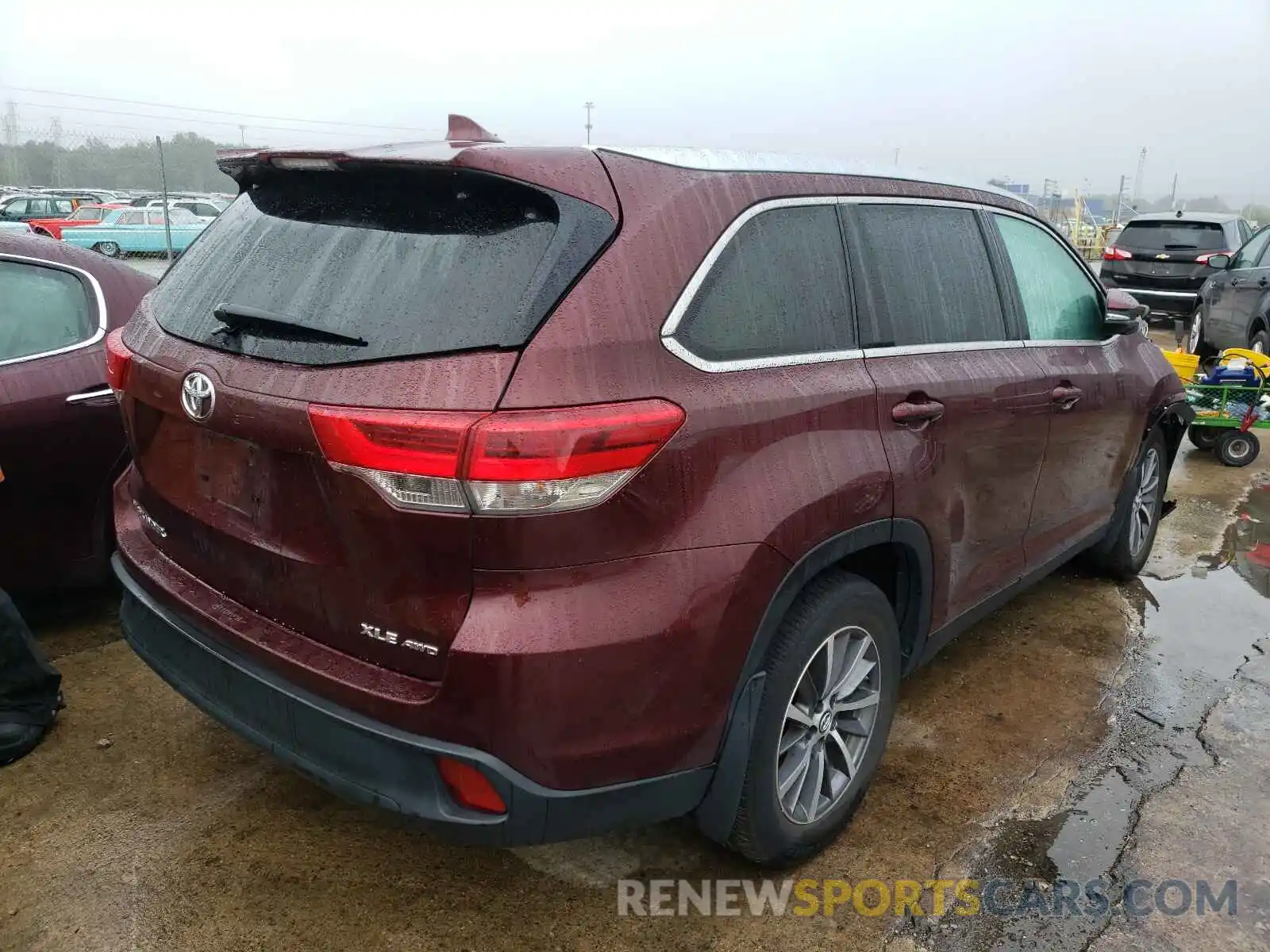 4 Фотография поврежденного автомобиля 5TDJZRFH6KS927550 TOYOTA HIGHLANDER 2019