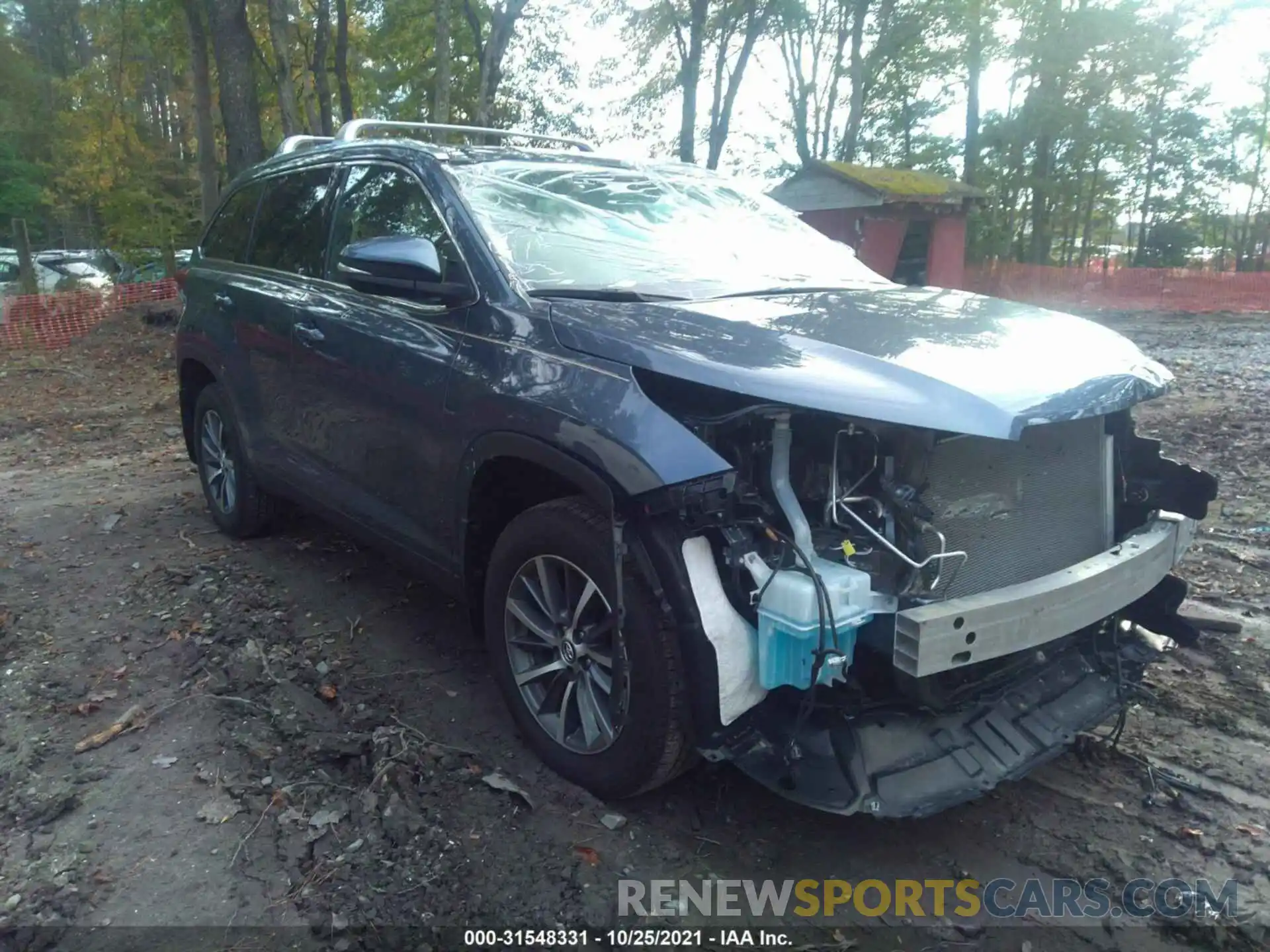 1 Photograph of a damaged car 5TDJZRFH6KS941349 TOYOTA HIGHLANDER 2019