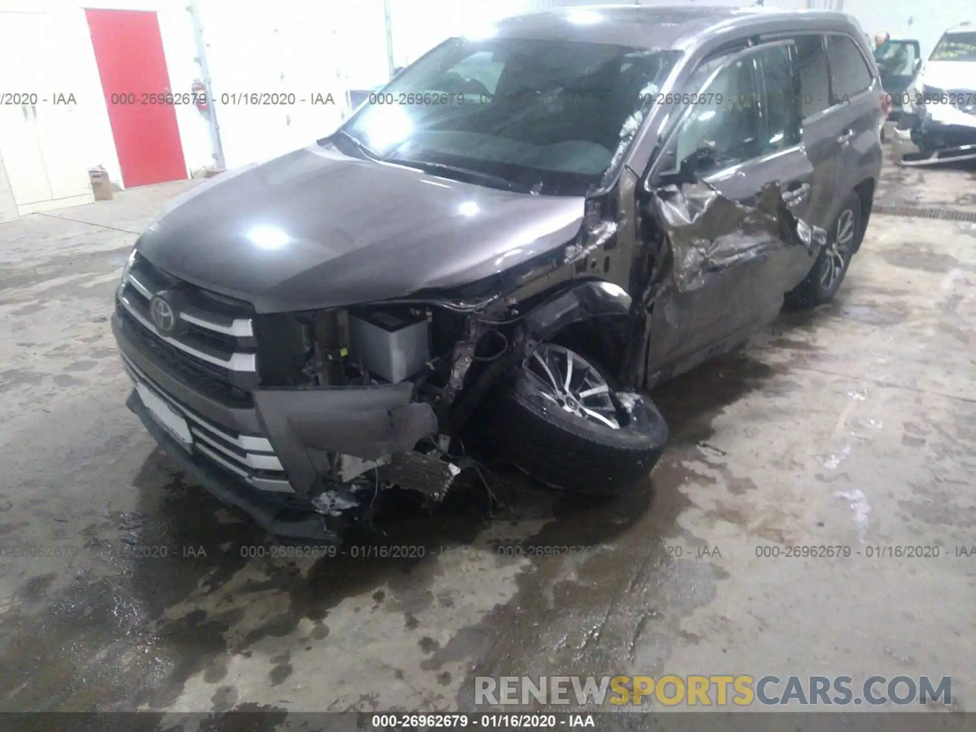 2 Фотография поврежденного автомобиля 5TDJZRFH6KS948043 TOYOTA HIGHLANDER 2019