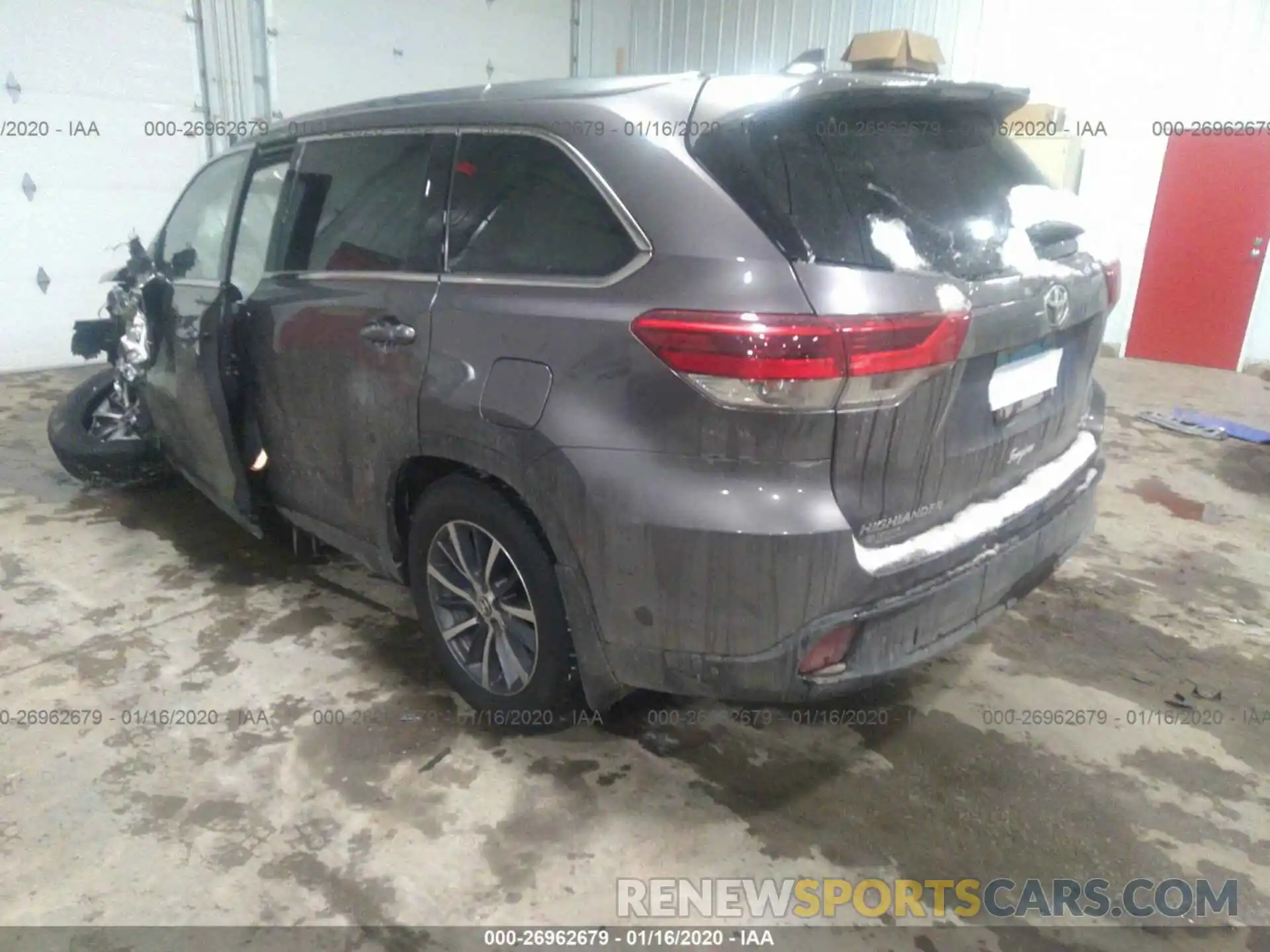 3 Фотография поврежденного автомобиля 5TDJZRFH6KS948043 TOYOTA HIGHLANDER 2019