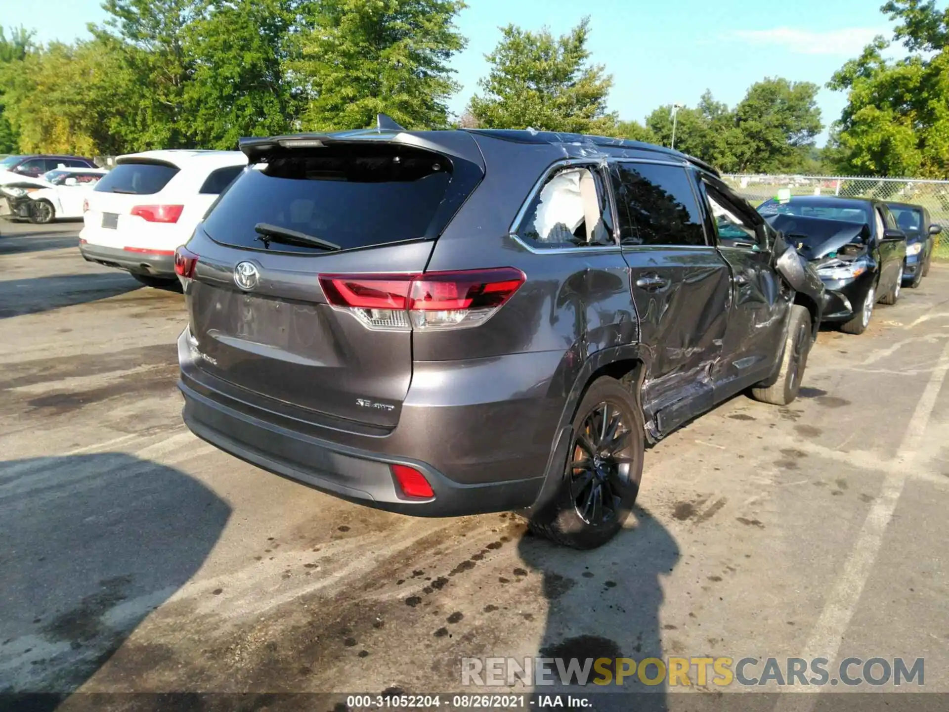 4 Фотография поврежденного автомобиля 5TDJZRFH7KS564319 TOYOTA HIGHLANDER 2019