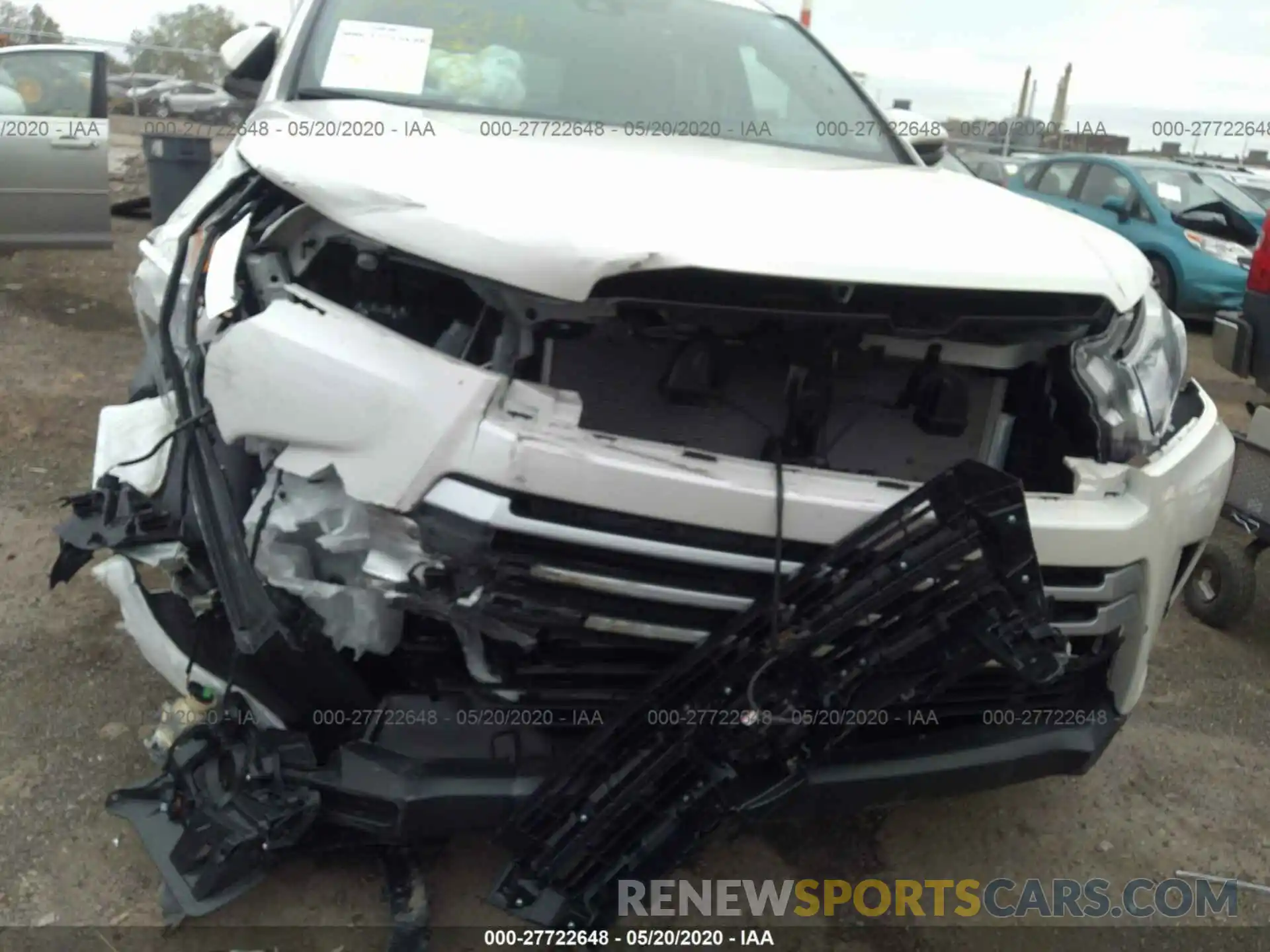 6 Photograph of a damaged car 5TDJZRFH7KS567155 TOYOTA HIGHLANDER 2019