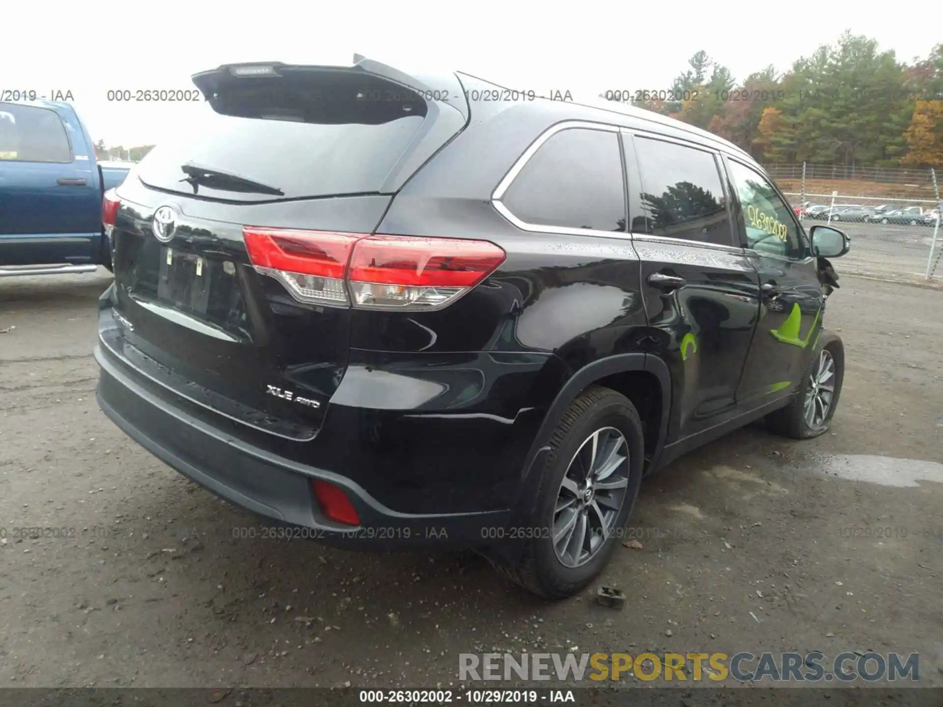 4 Фотография поврежденного автомобиля 5TDJZRFH7KS571285 TOYOTA HIGHLANDER 2019